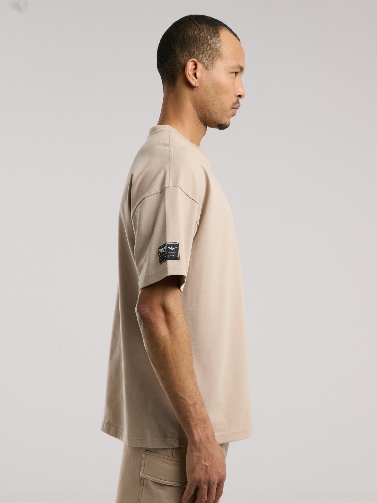 Ever Essentials Oversize Kum Erkek Tişört - 5