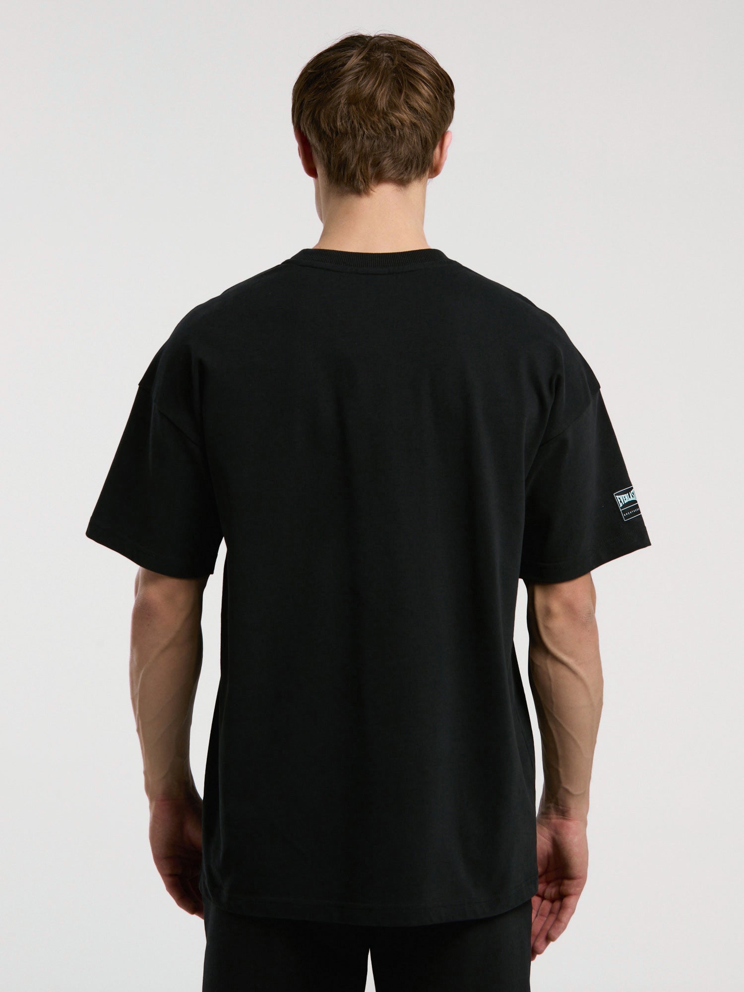 Ever Essentials Oversize Siyah Erkek Tişört - 6