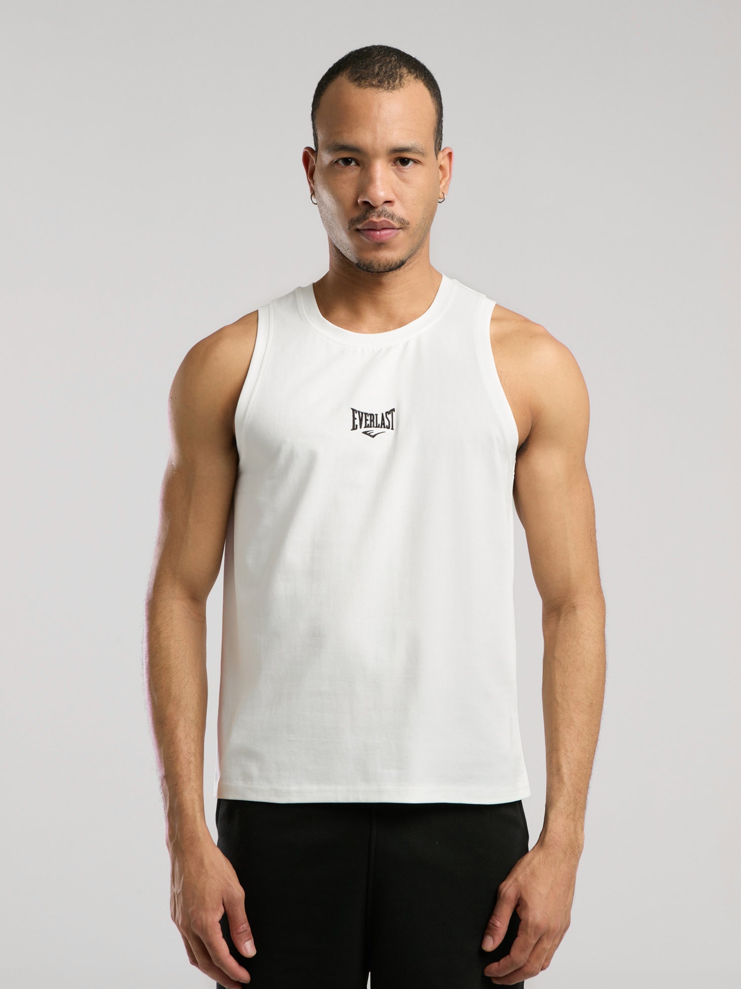 Ever Essentials Regular Beyaz Erkek Kolsuz Tişört