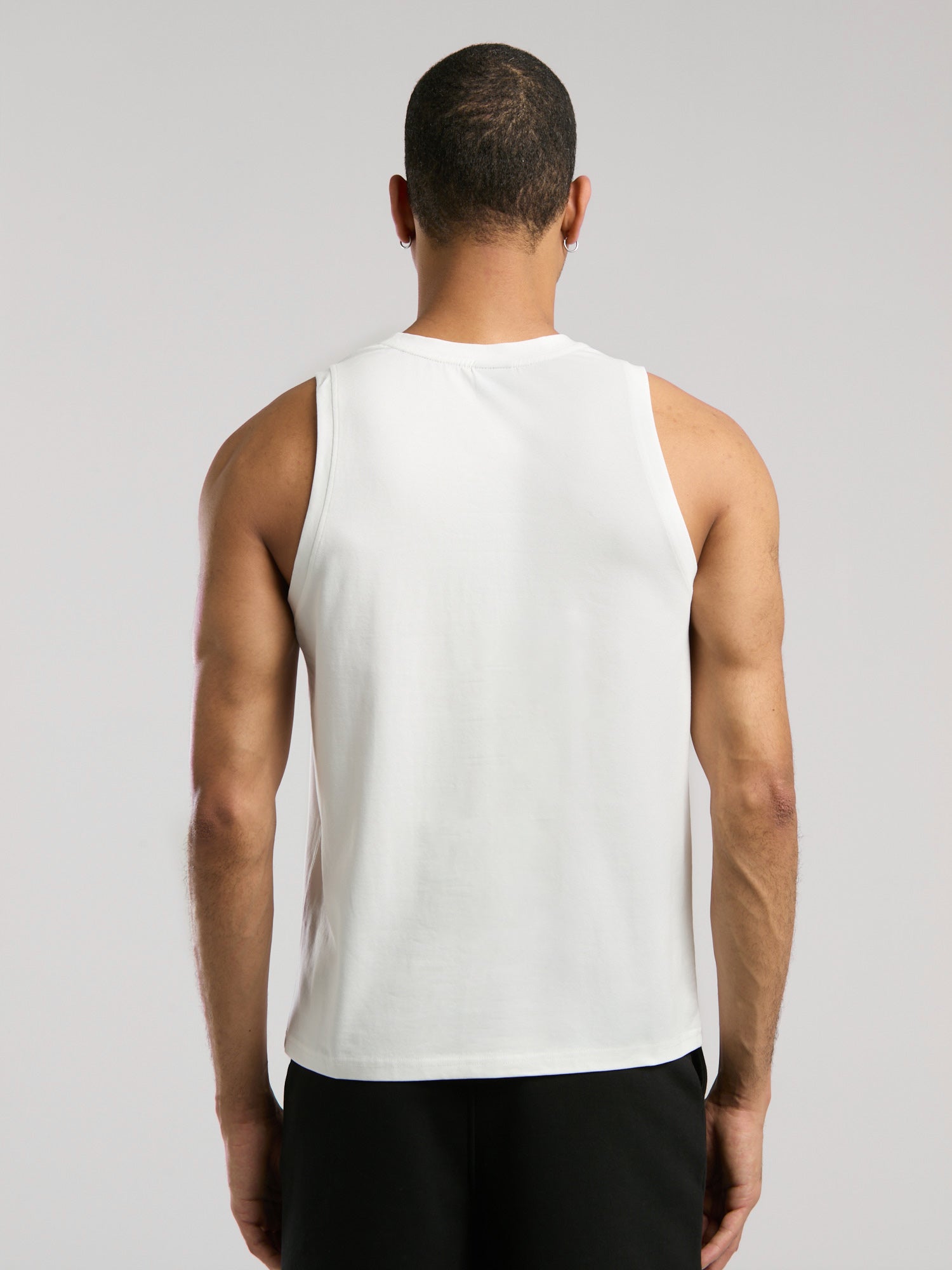 Ever Essentials Regular Beyaz Erkek Kolsuz Tişört - 6