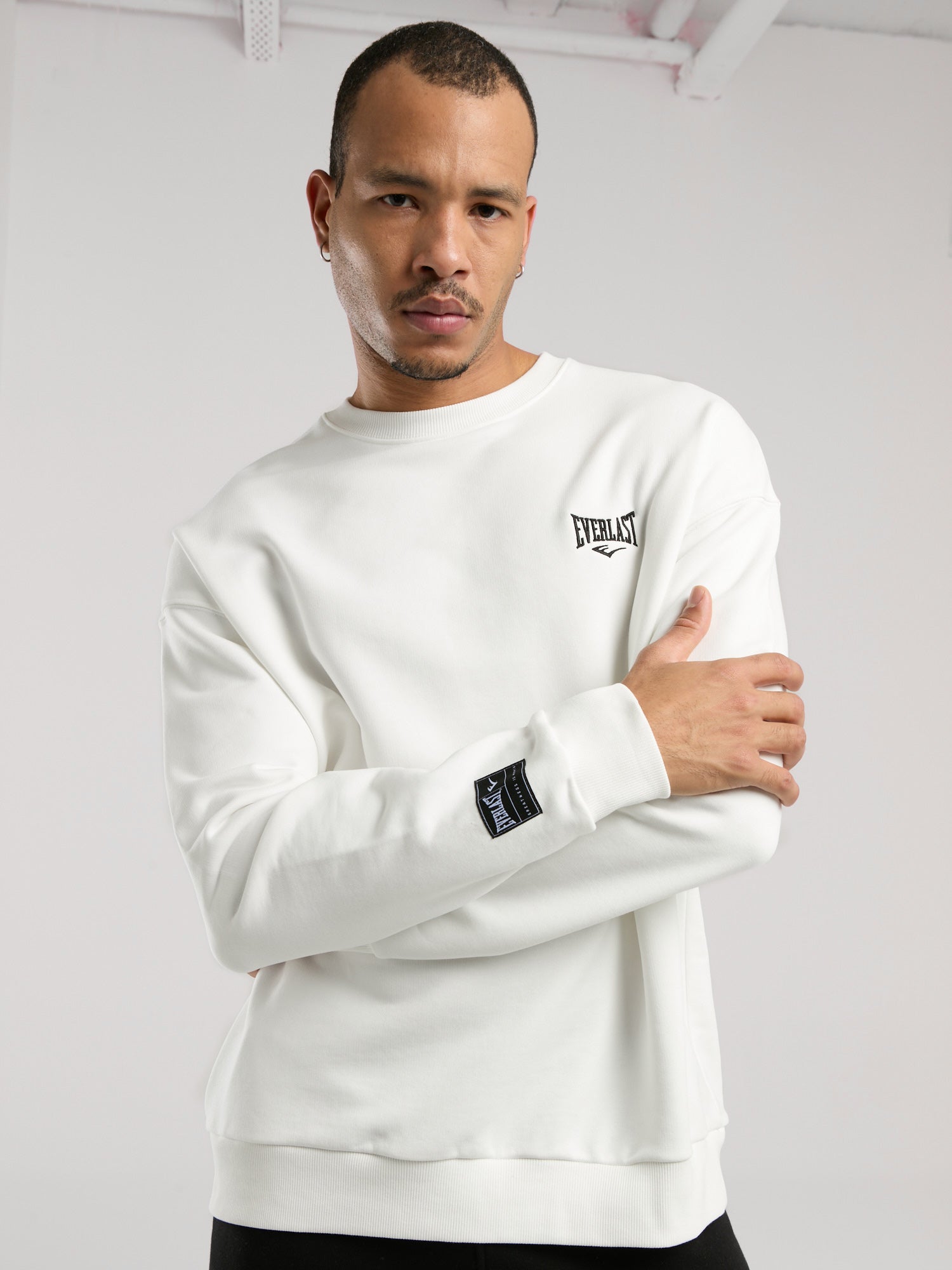 Ever Essentials Comfort Beyaz Erkek Sweatshirt - 3