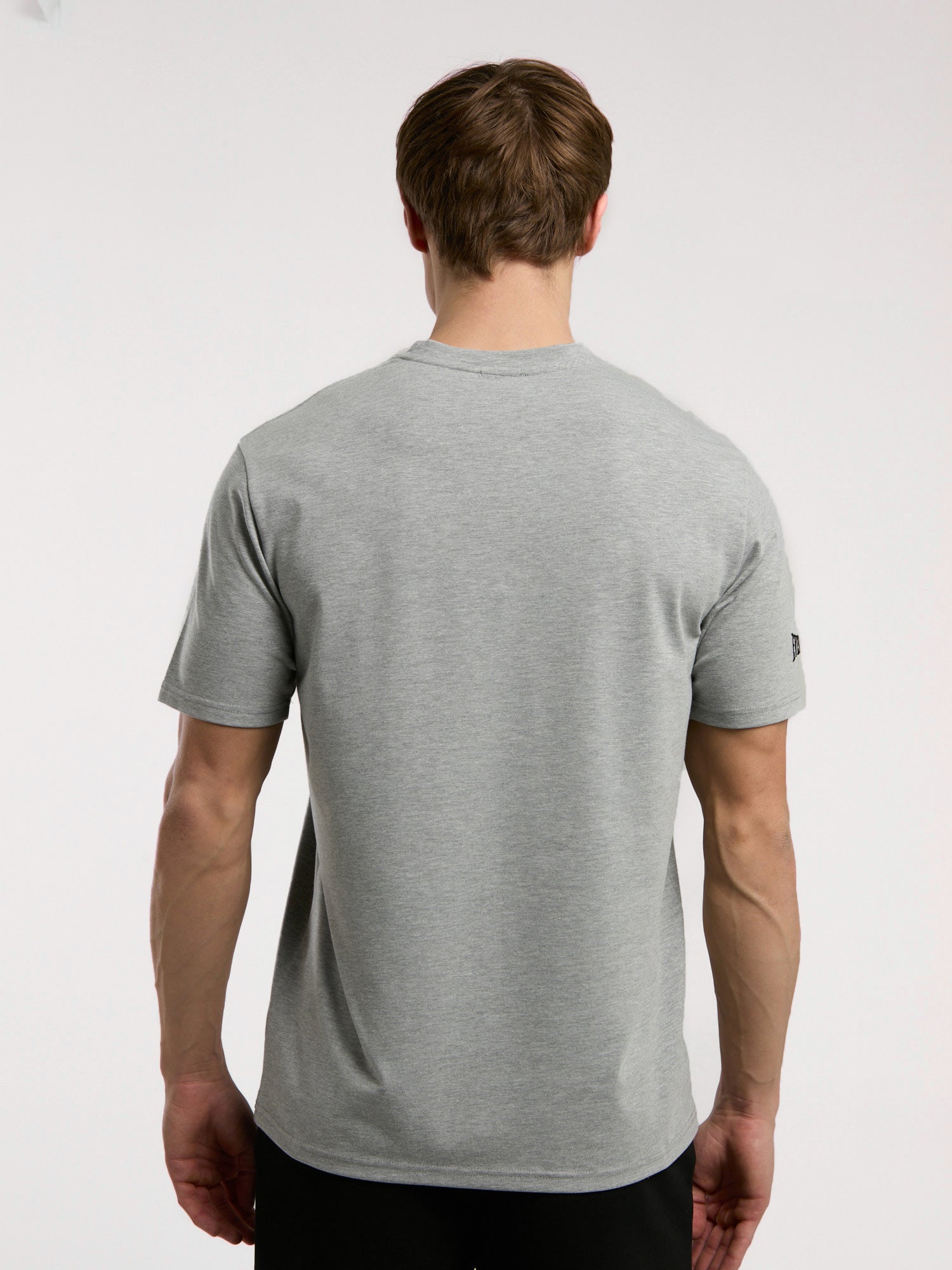 Ever Essentials Regular Gri Melanj Erkek Tişört - 3