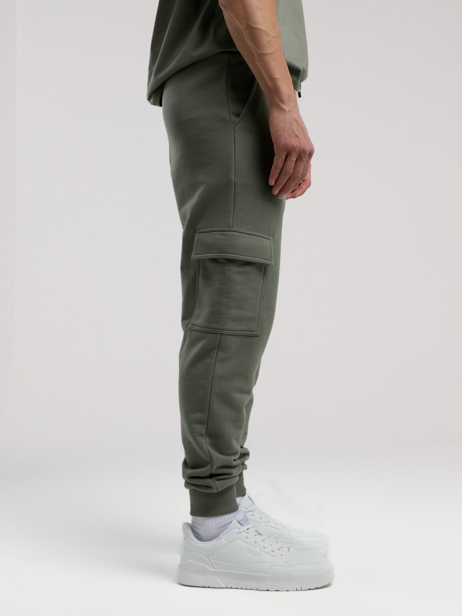 Ever Essentials Regular Haki Erkek Kargo Cepli Jogger - 5
