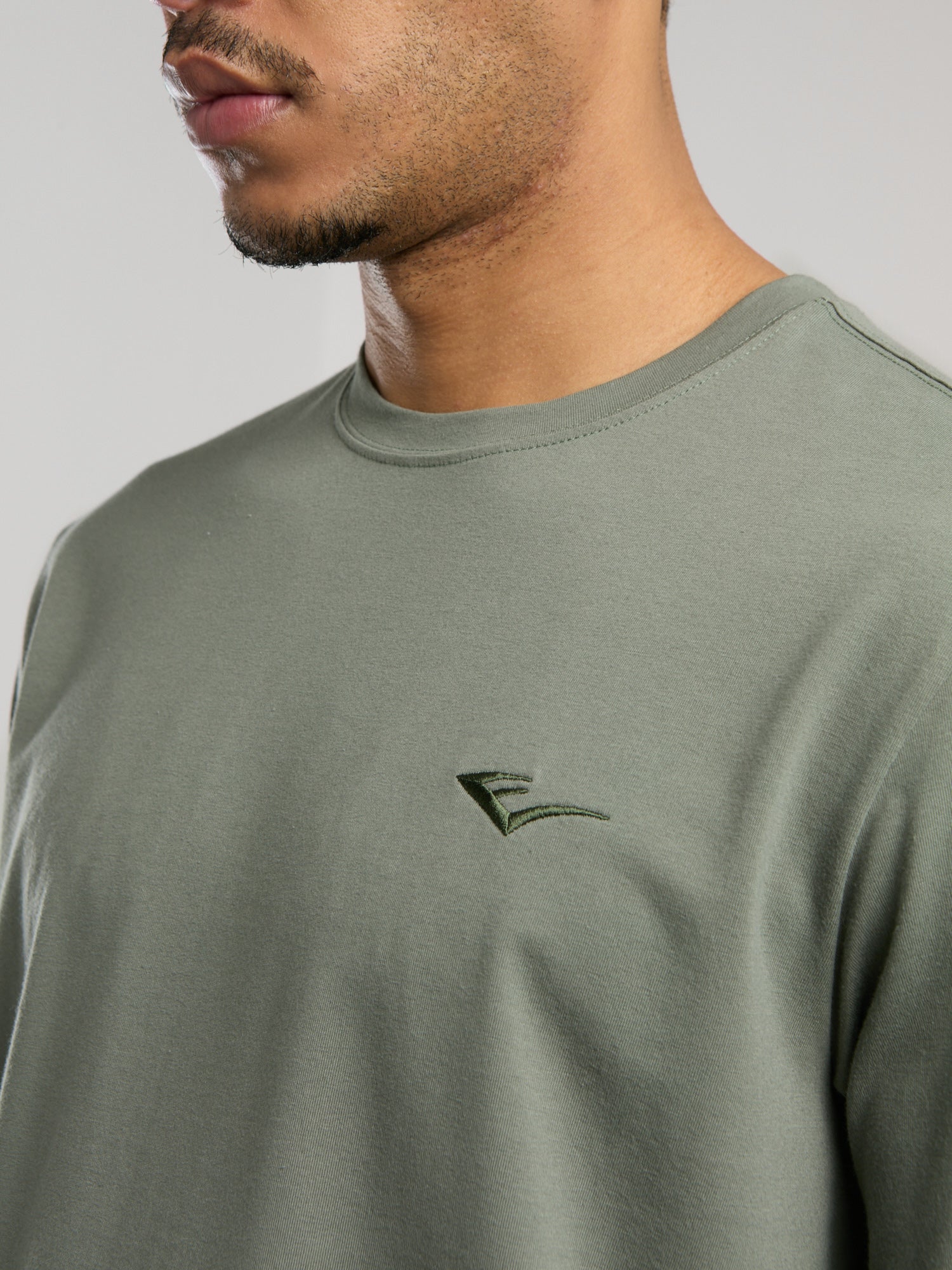 Ever Essentials Regular Haki Erkek Tişört - 5