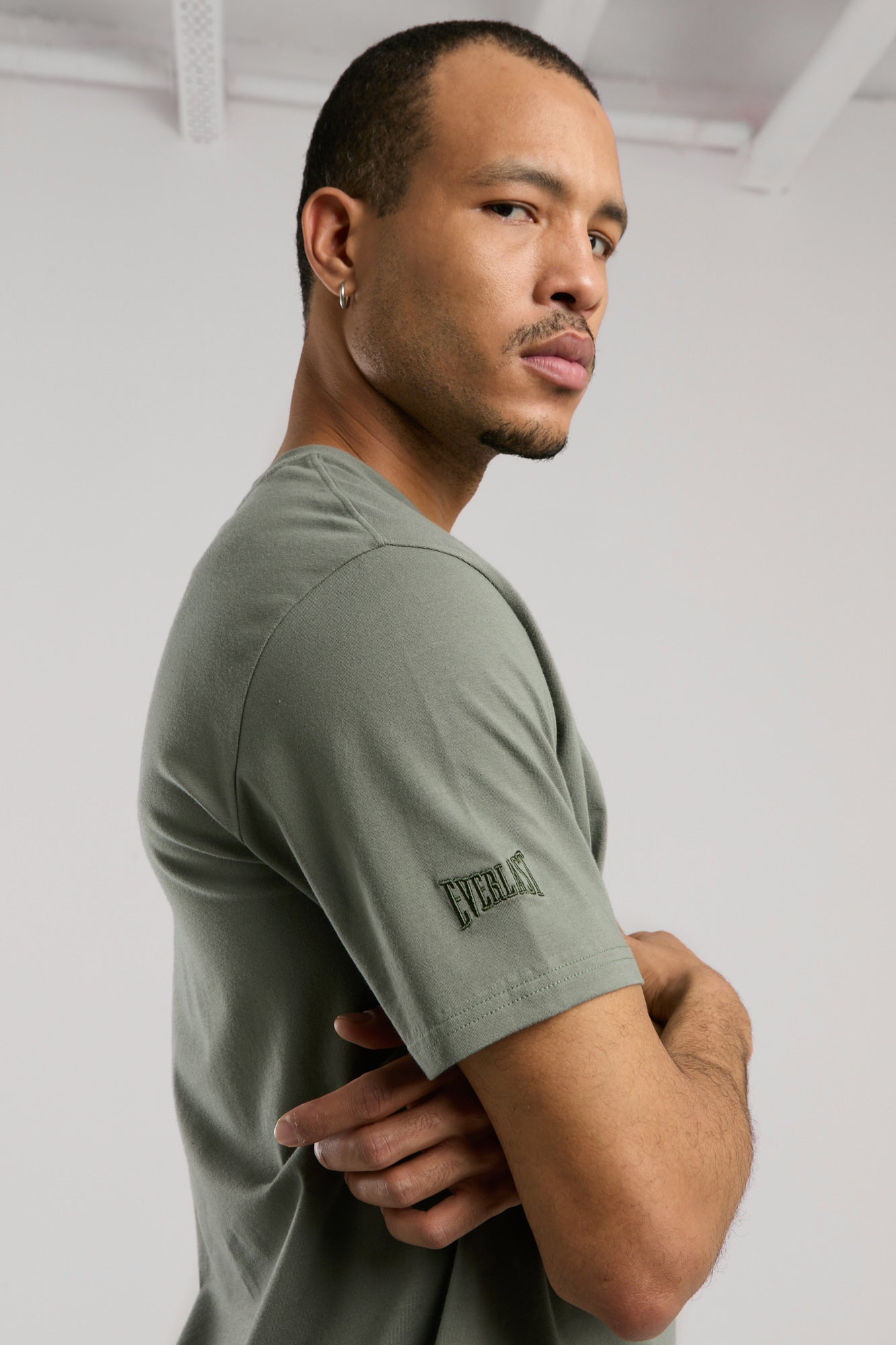 Ever Essentials Regular Haki Erkek Tişört - 6