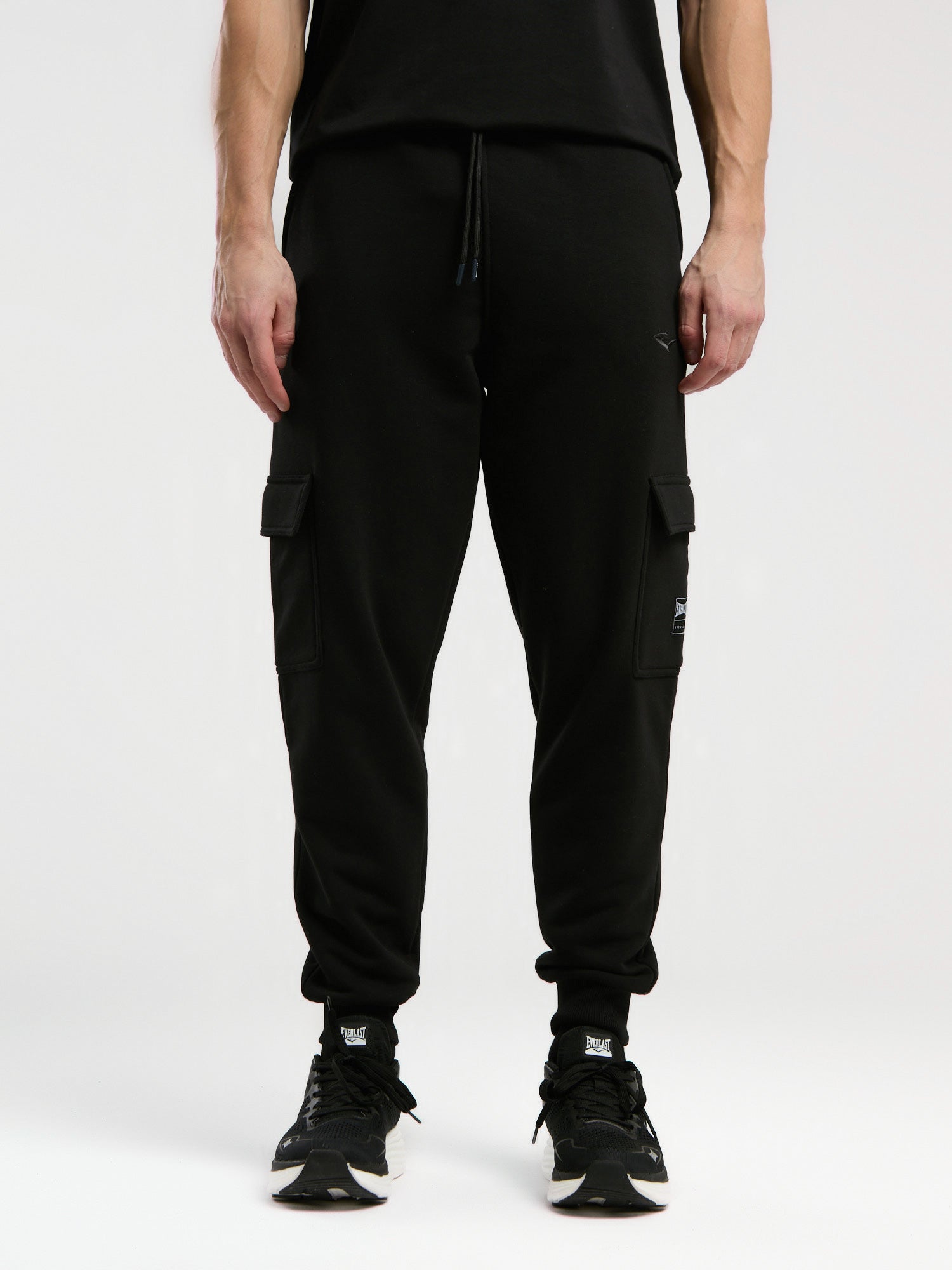 Ever Essentials Regular Siyah Erkek Kargo Cepli Jogger