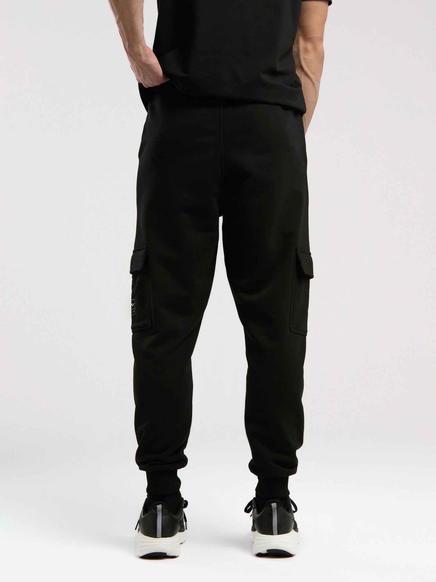 Ever Essentials Regular Siyah Erkek Kargo Cepli Jogger - 3