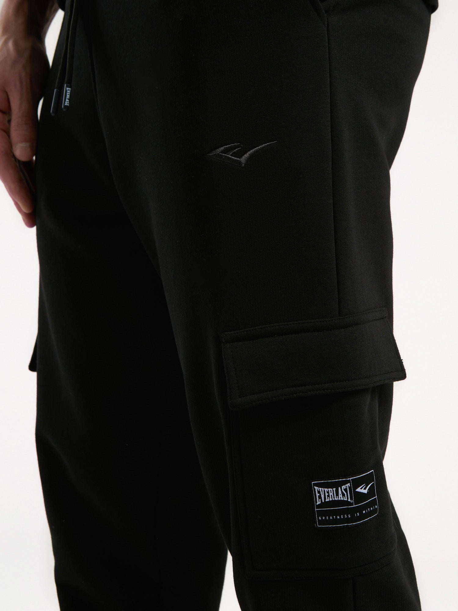 Ever Essentials Regular Siyah Erkek Kargo Cepli Jogger - 5