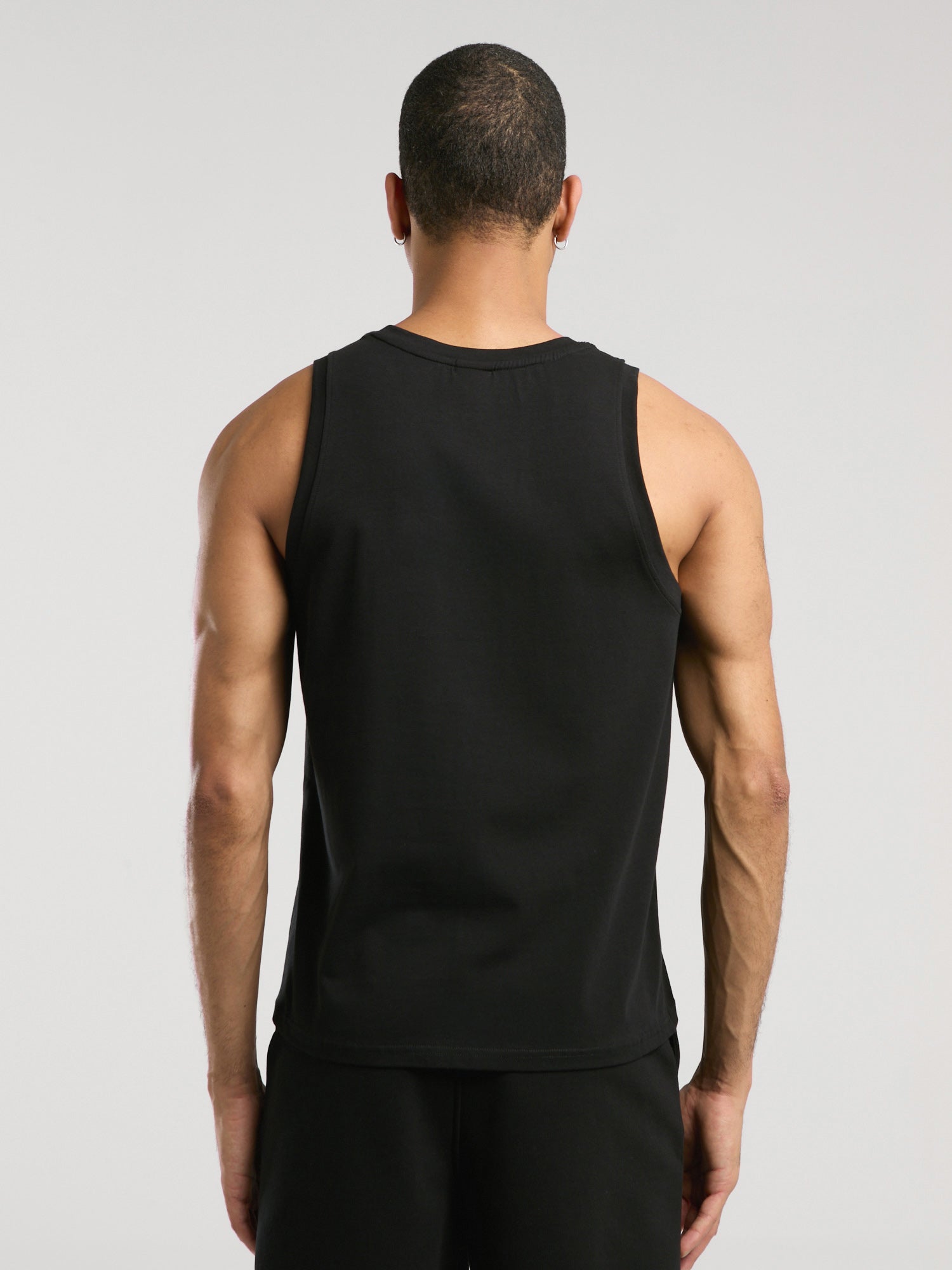 Ever Essentials Regular Siyah Erkek Kolsuz Tişört - 3