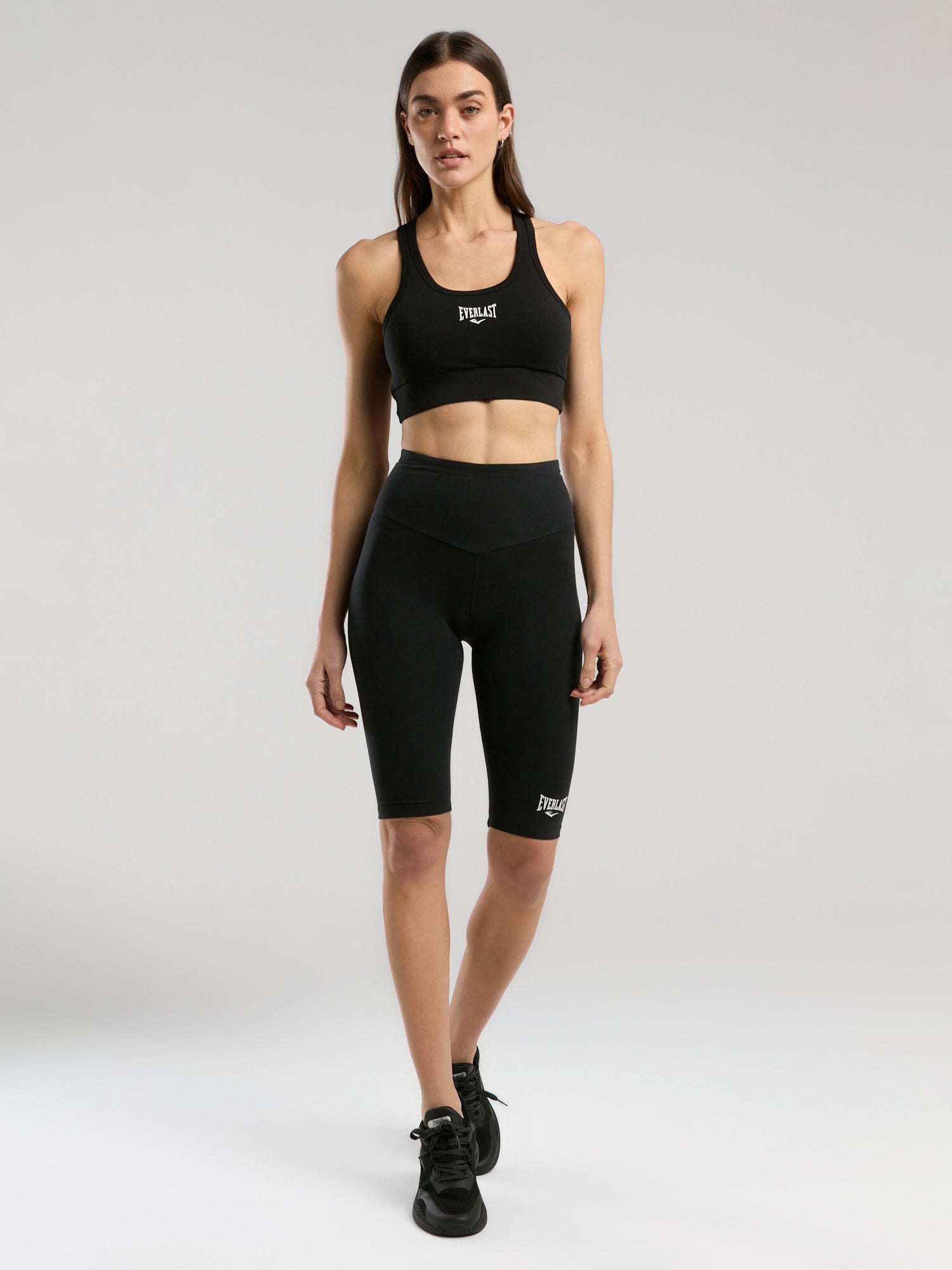 Ever Essentials Siyah Kadın Pamuk Sporcu Sütyeni - 6