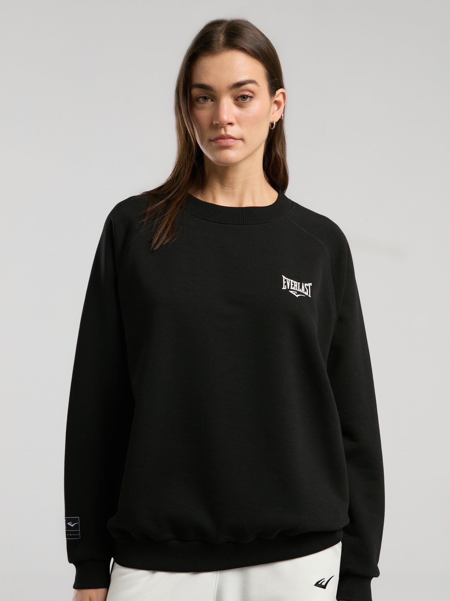 Ever Essentials Siyah Kadın Sweatshirt