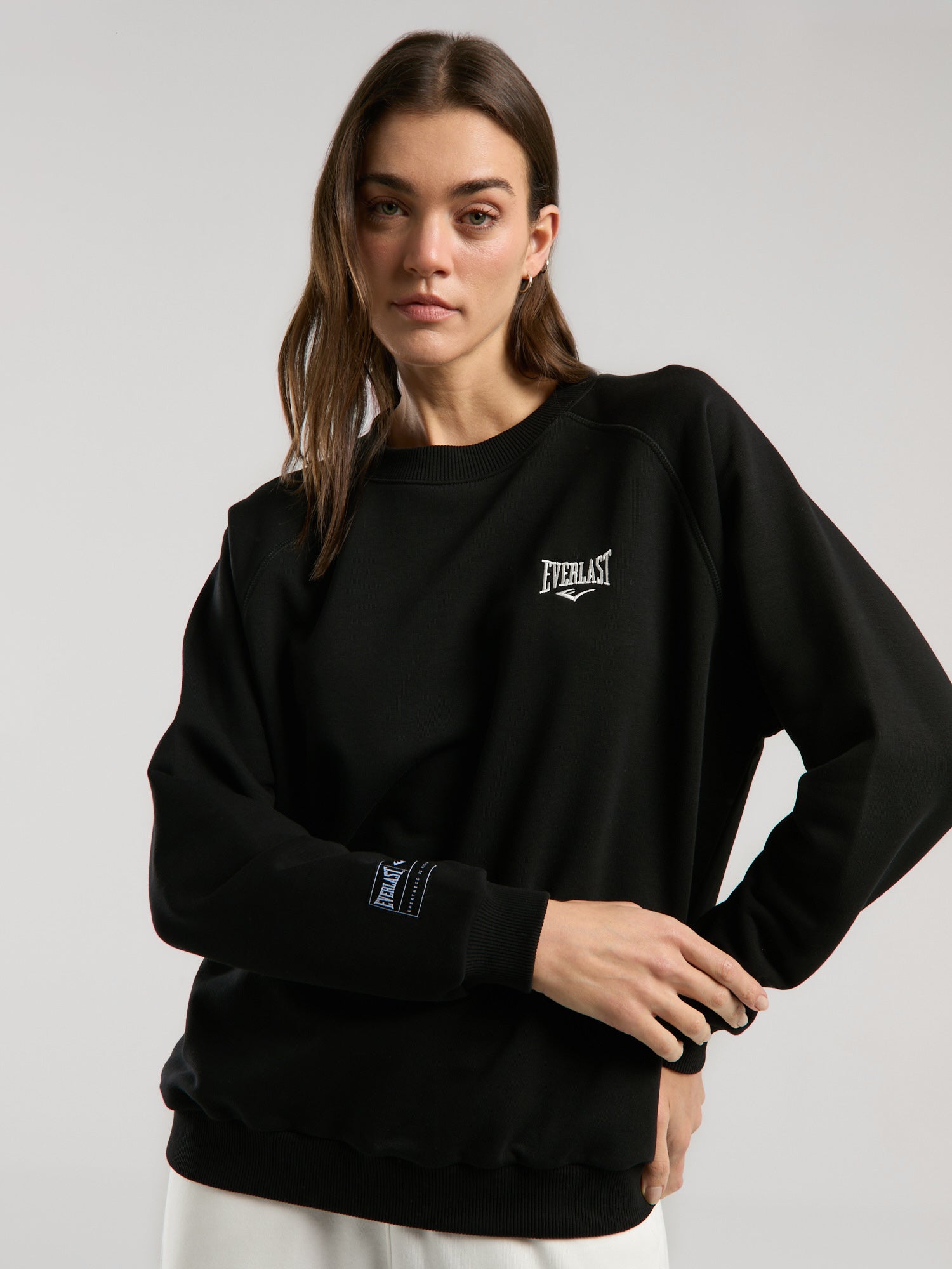 Ever Essentials Siyah Kadın Sweatshirt - 3
