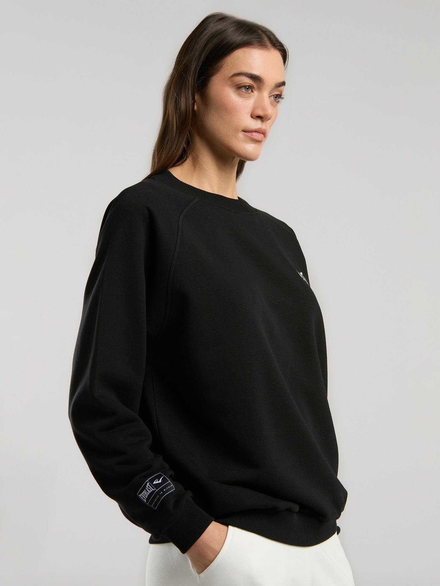 Ever Essentials Siyah Kadın Sweatshirt - 5