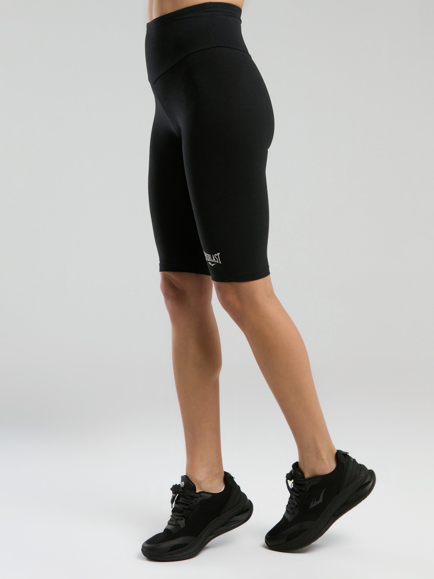 Ever Essentials Siyah Kadın Biker Tayt - 5