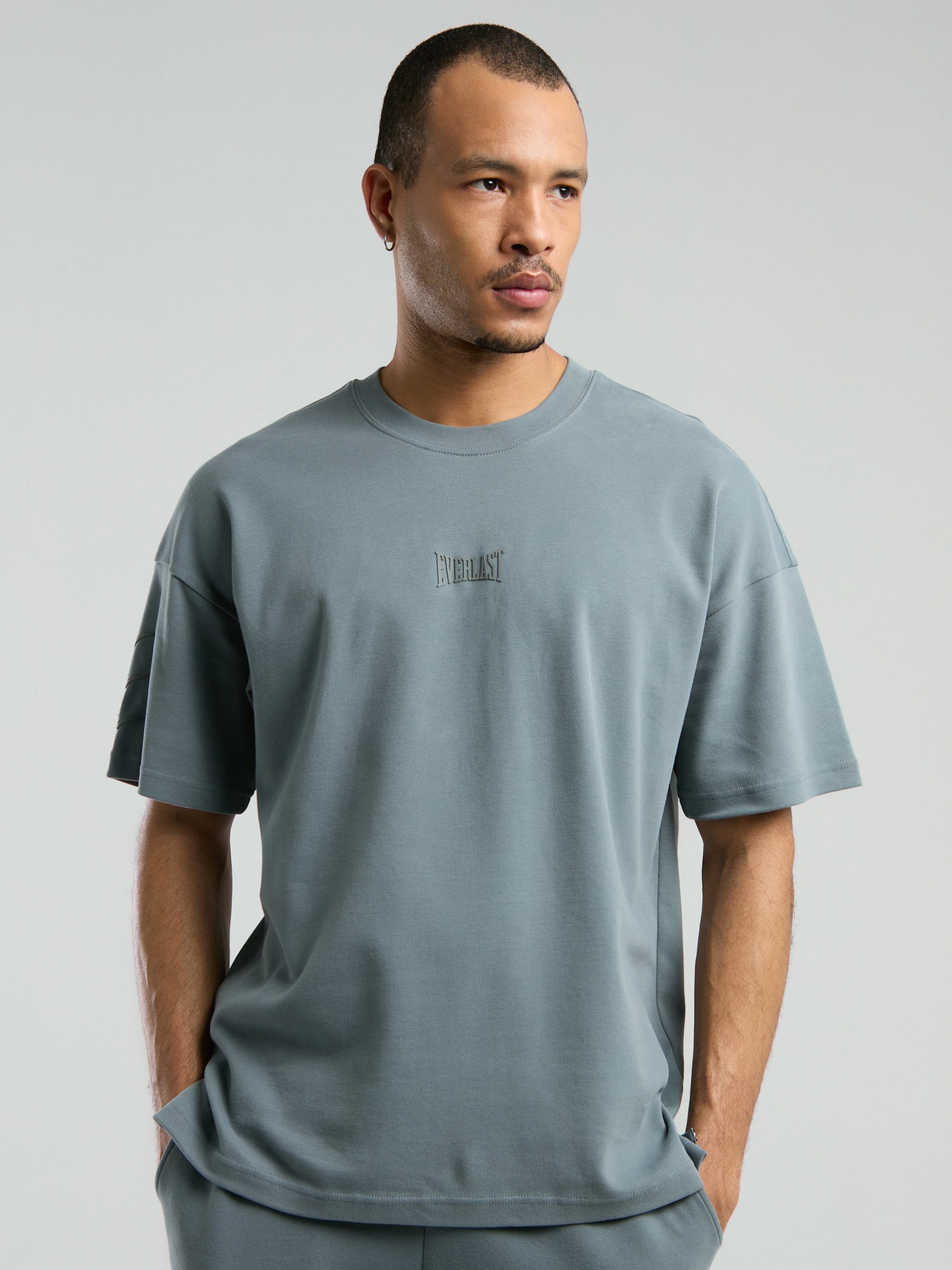 Ever Relaxed Oversize Gri Erkek Tişört - 4