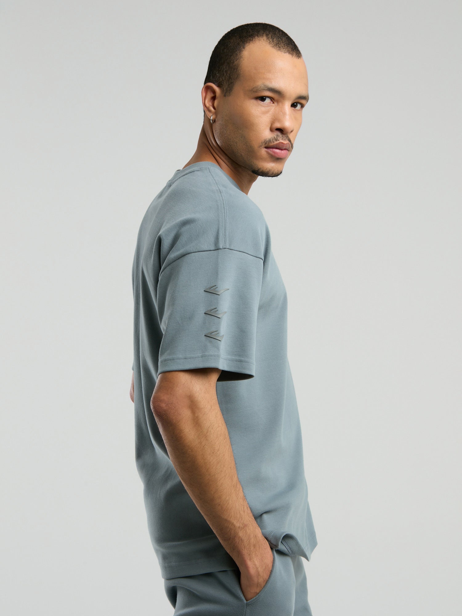 Ever Relaxed Oversize Gri Erkek Tişört - 5