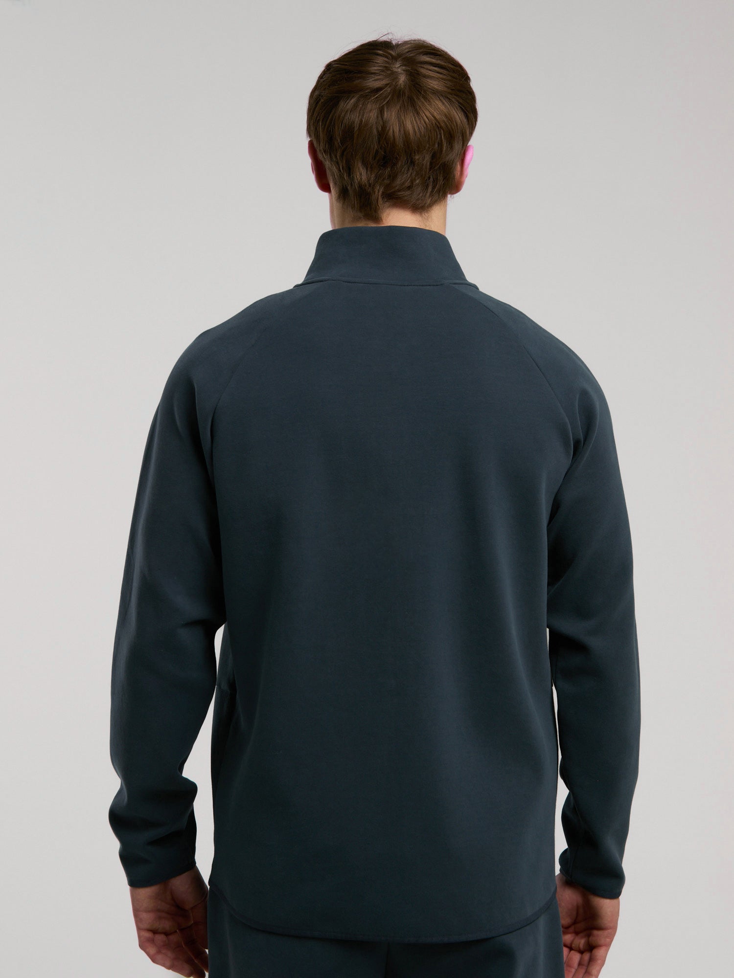 Ever Relaxed Regular Antrasit Yüksek Yaka Erkek Full Zip Sweatshirt - 3