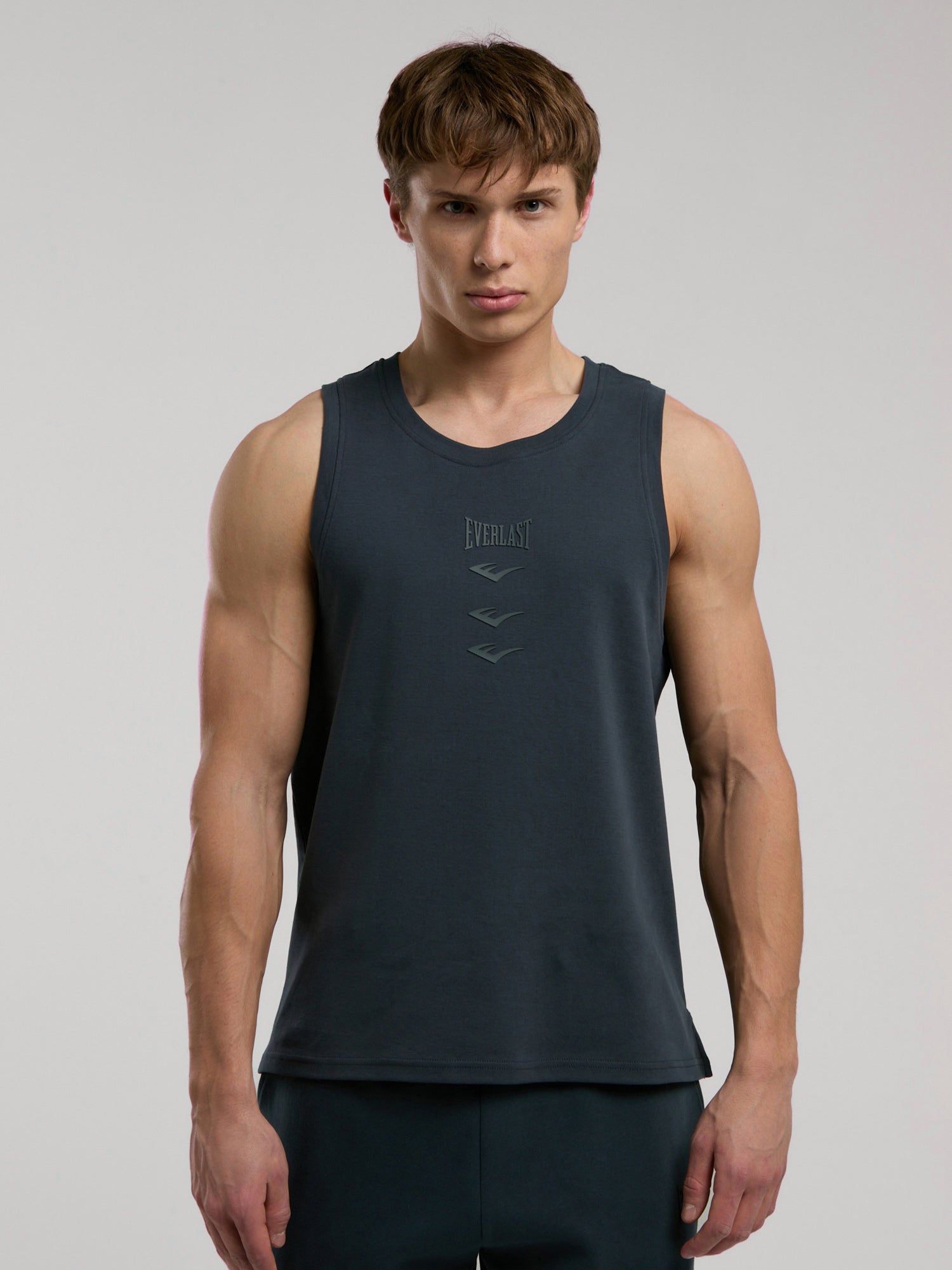 Ever Relaxed Regular Kolsuz Antrasit Erkek Tişört