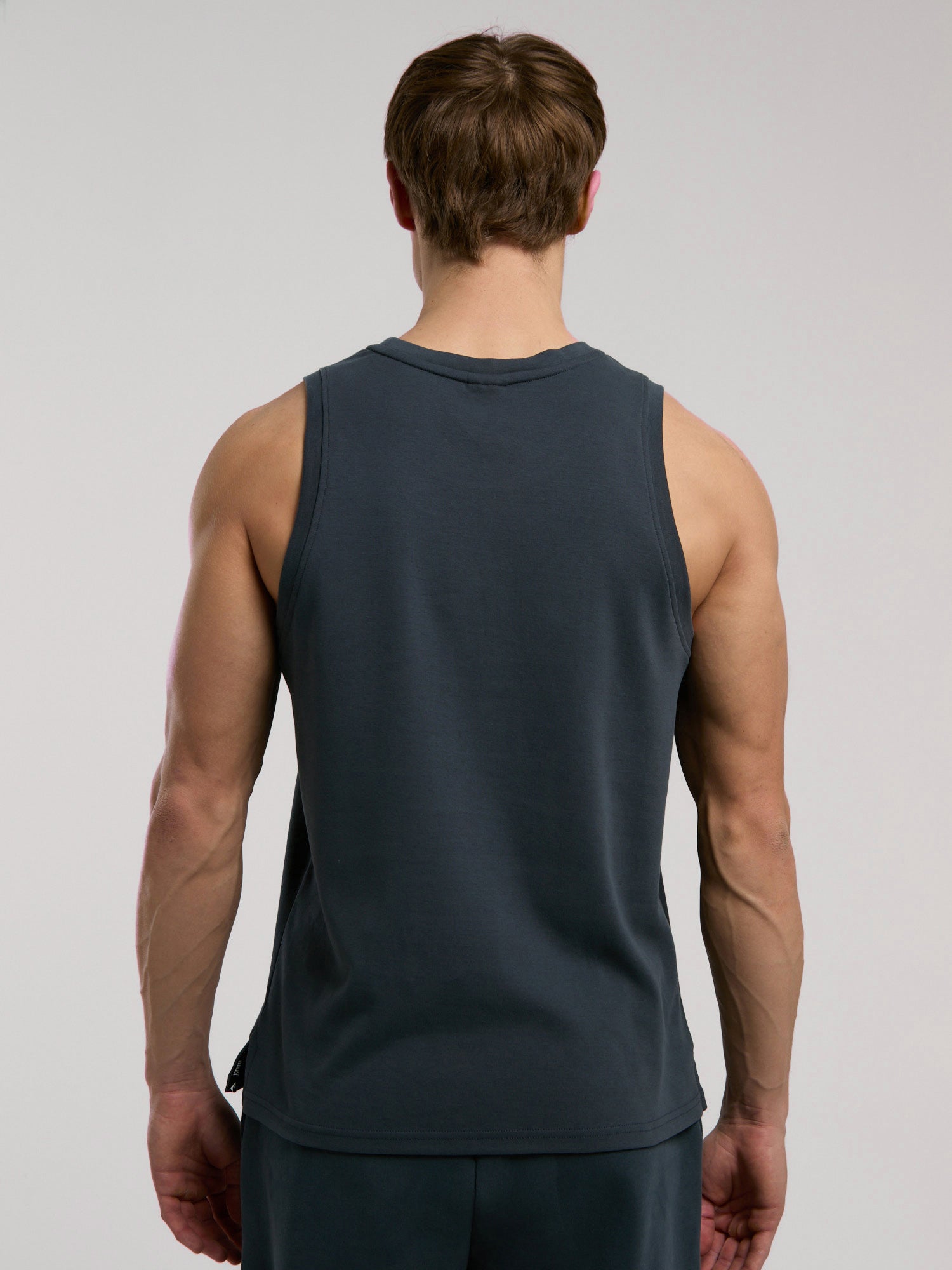 Ever Relaxed Regular Kolsuz Antrasit Erkek Tişört - 3