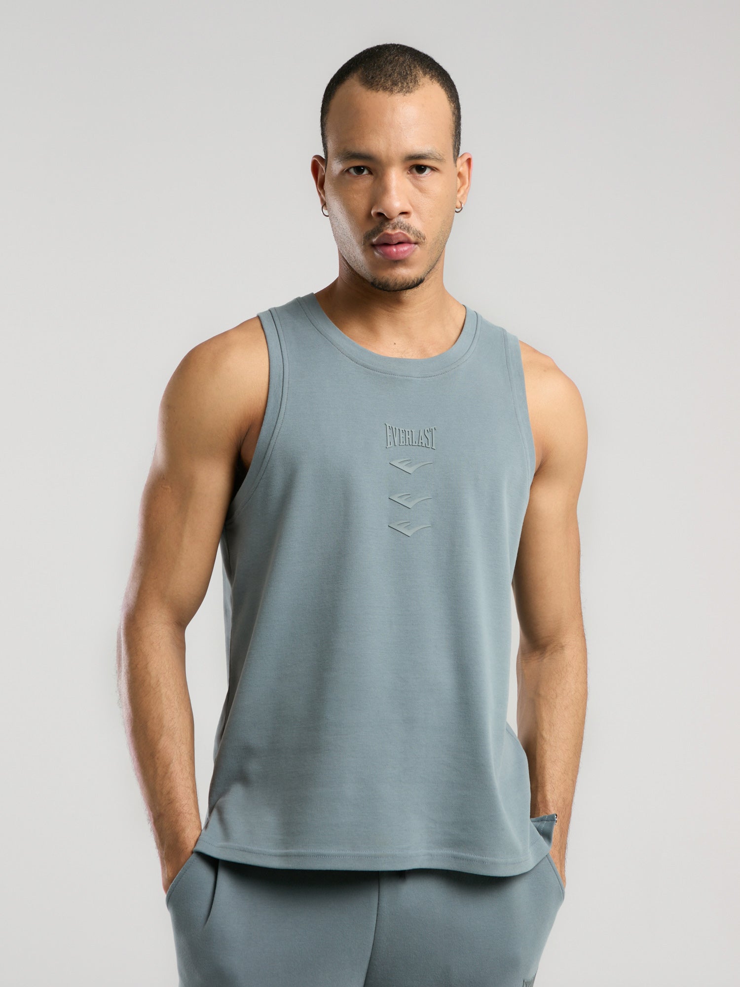 Ever Relaxed Regular Kolsuz Gri Erkek Tişört - 4