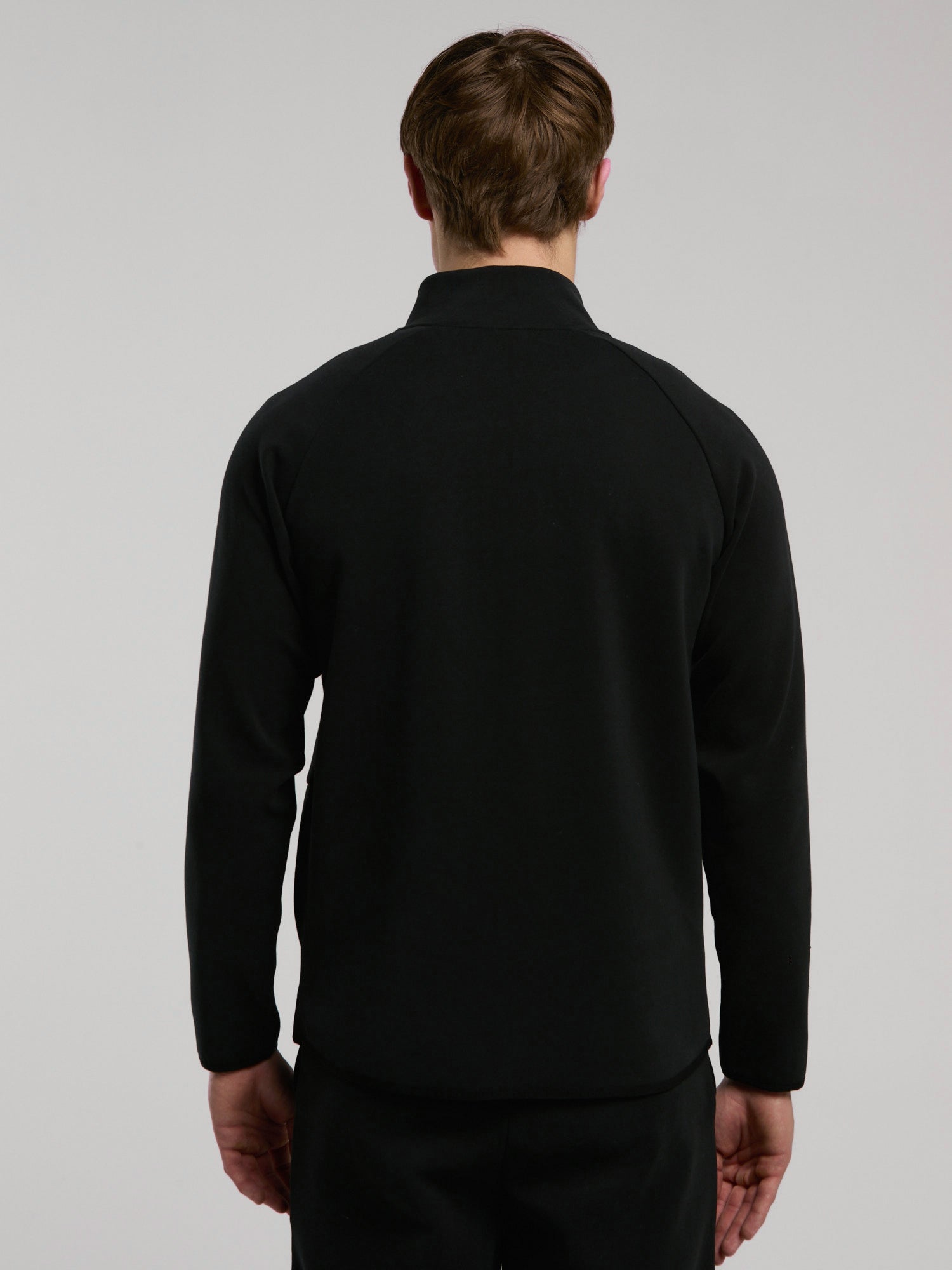 Ever Relaxed Regular Siyah Yüksek Yaka Erkek Full Zip Sweatshirt - 3