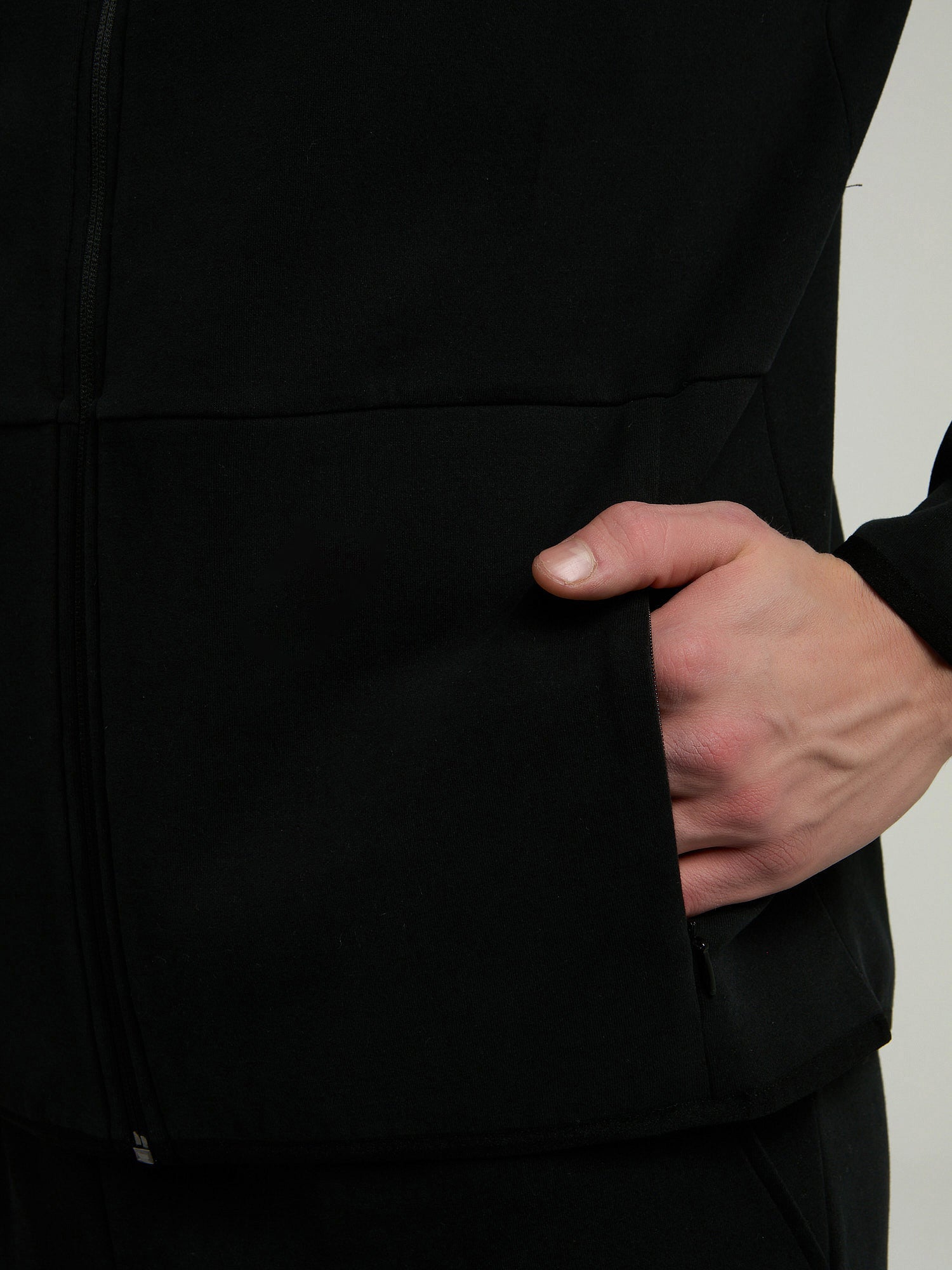 Ever Relaxed Regular Siyah Yüksek Yaka Erkek Full Zip Sweatshirt - 7