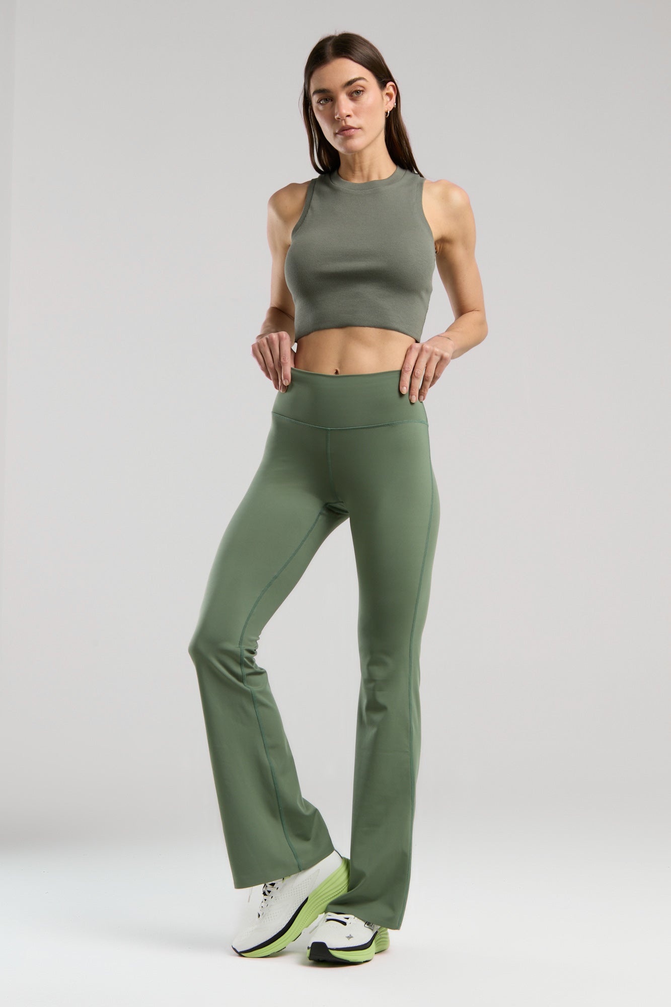 Ever Relaxed Rib Haki Kadın Atlet - 5