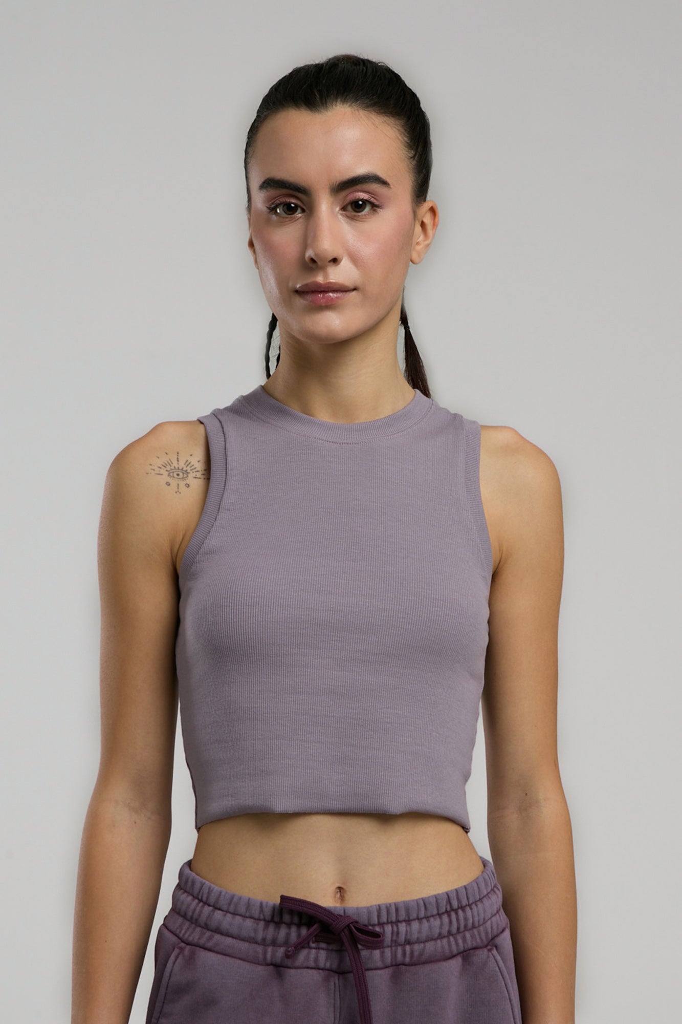 Ever Relaxed Rib Mürdüm Kadın Atlet