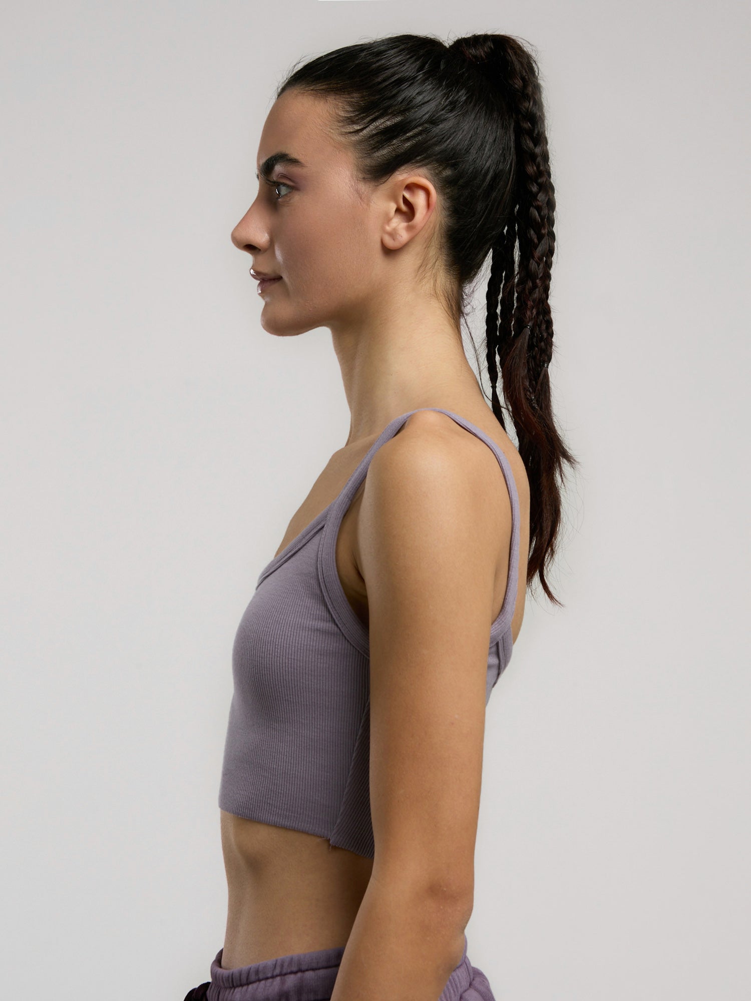 Ever Relaxed Rib Mürdüm Kadın Atlet Büstiyer - 5