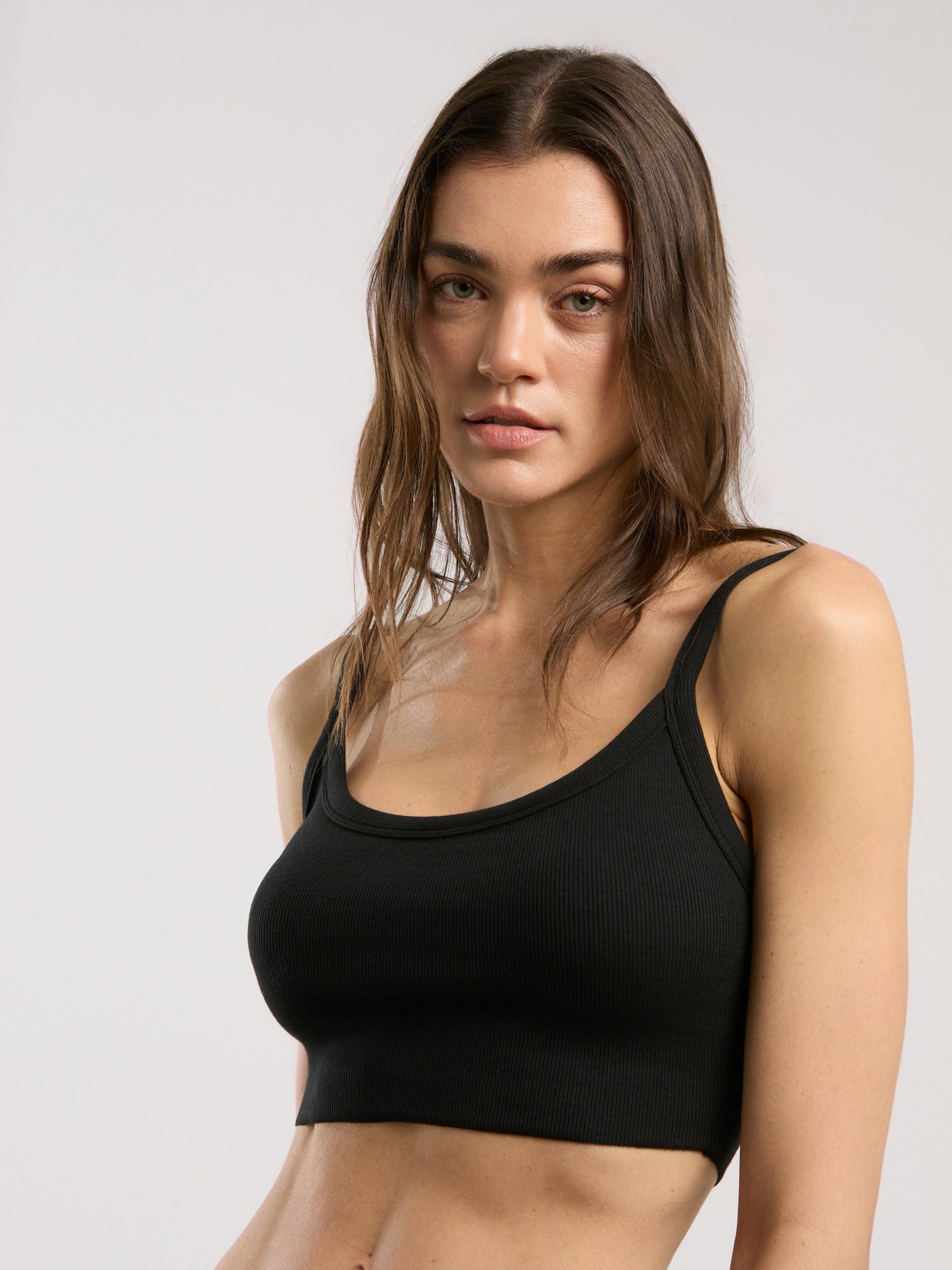 Ever Relaxed Rib Siyah Kadın Atlet Büstiyer - 4