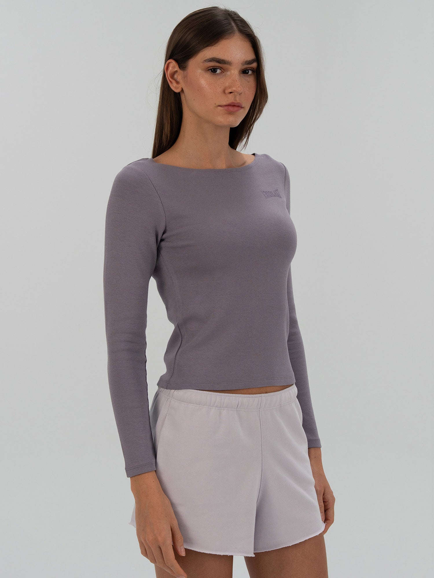 Ever Relaxed Rib Wmn Mürdüm Kadın Uzun Kollu Tişört - 4