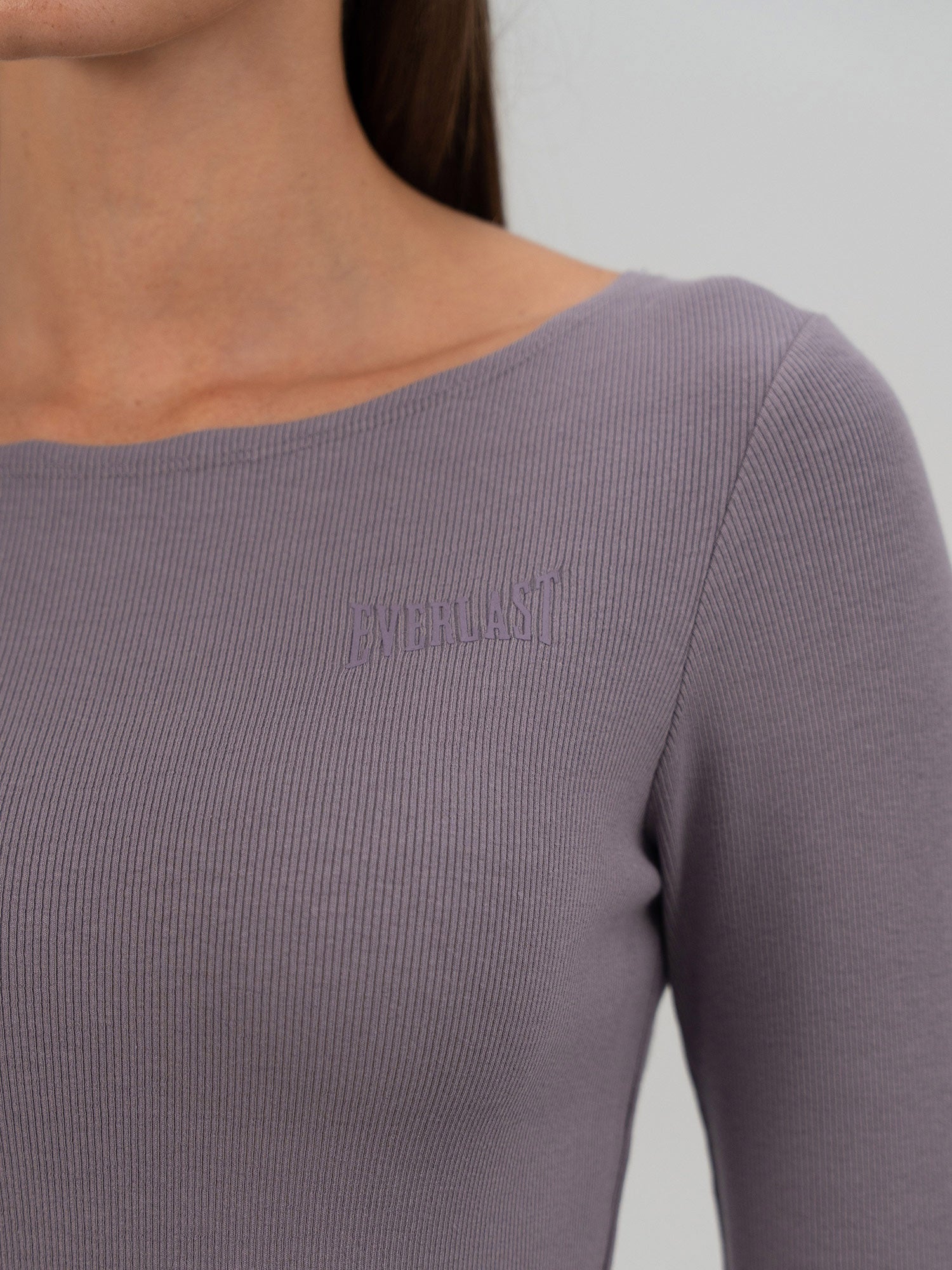 Ever Relaxed Rib Wmn Mürdüm Kadın Uzun Kollu Tişört - 6