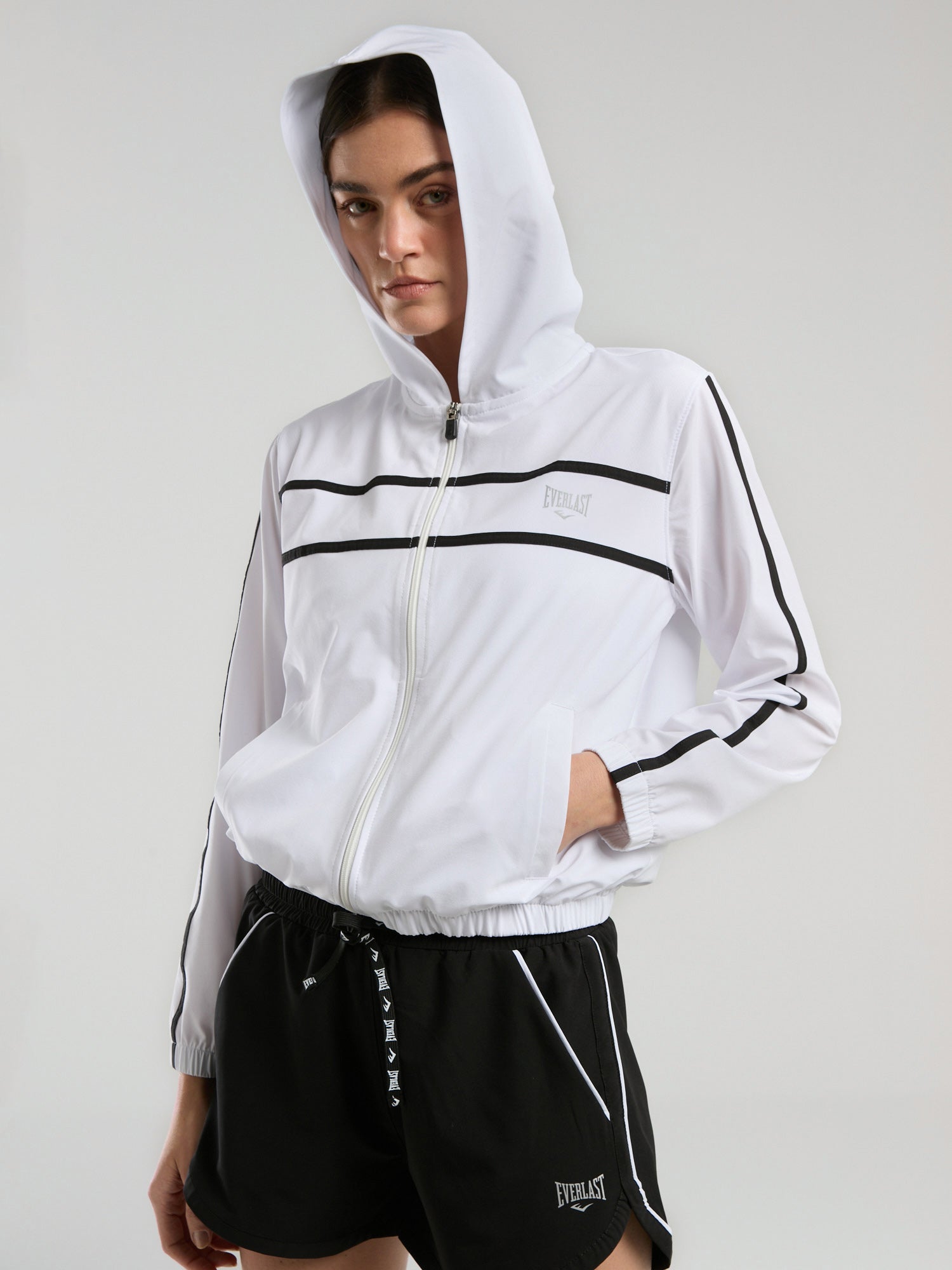 Everlast 1910 Training Wmn Beyaz Kadın Kapüşonlu Sweatshirt - 4