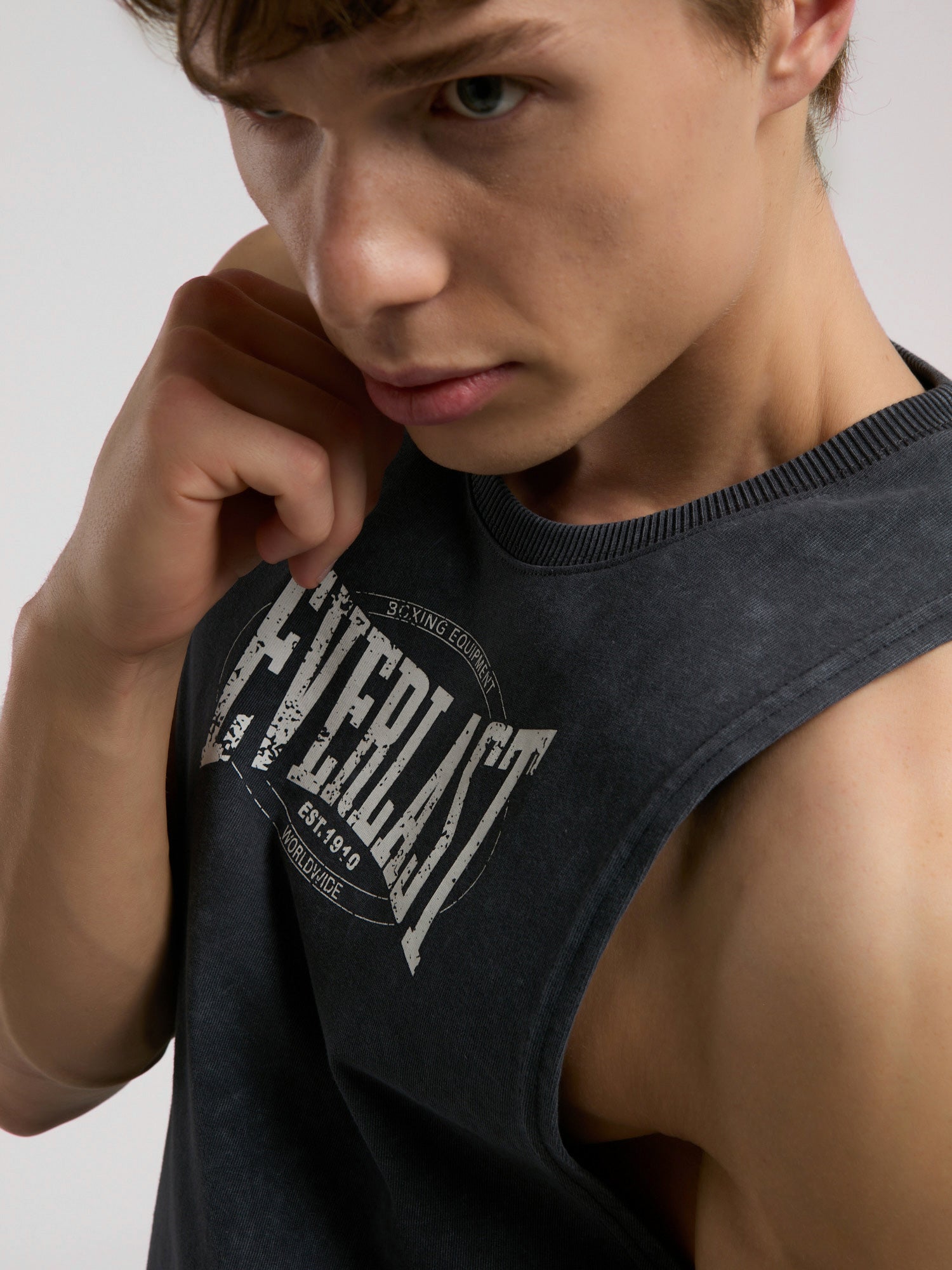 Everlast Authentic Boxing Oversize Antrasit Erkek Atlet - 6