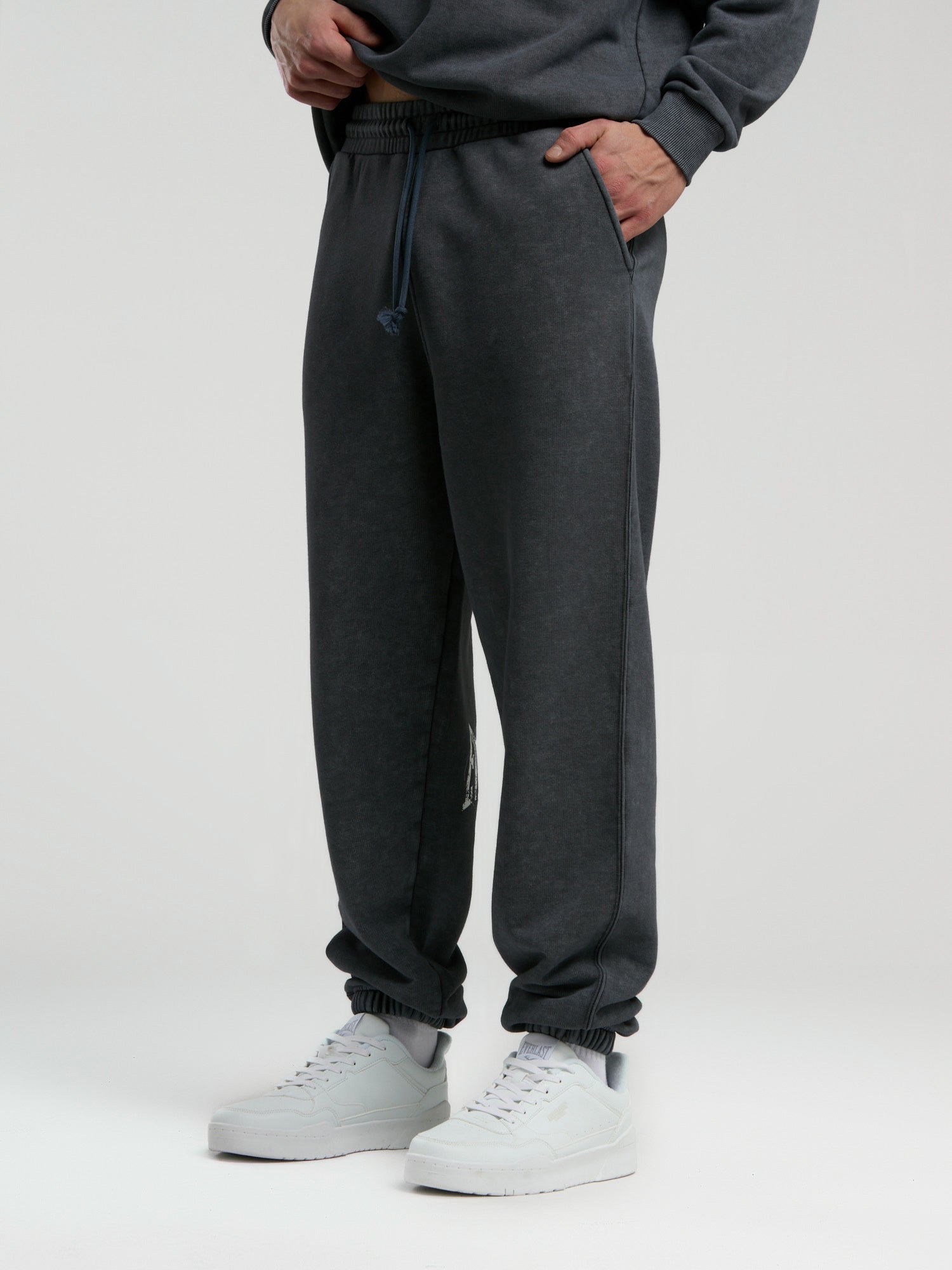 Everlast Authentic Boxing Oversize Antrasit Erkek Eşofman Altı - 4