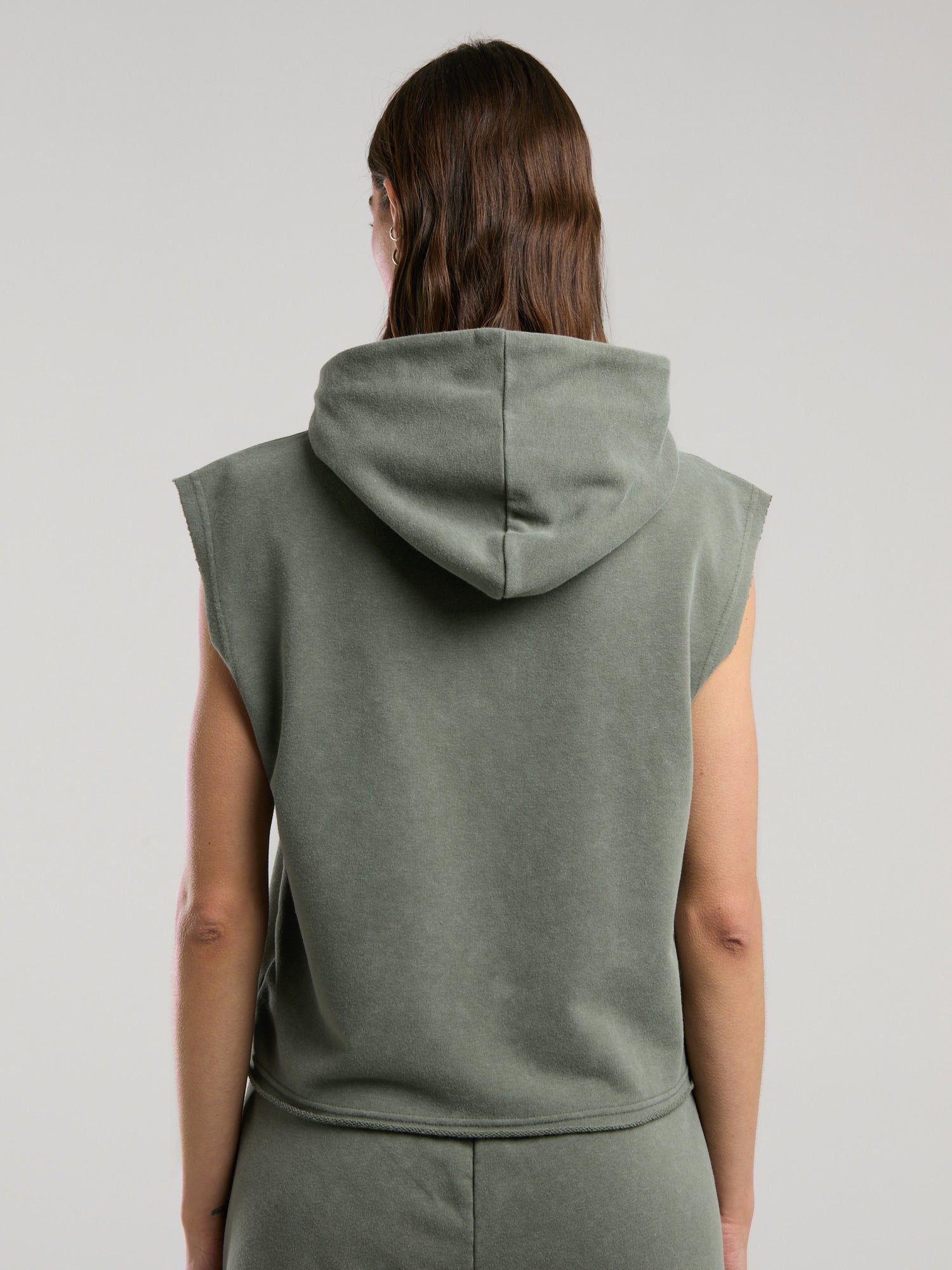 Everlast Authentic Boxing Wmn Oversize Haki Kadın Kolsuz Sweatshirt - 3