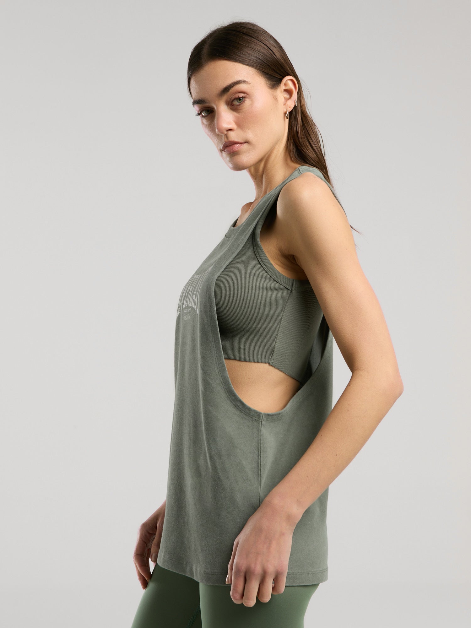 Everlast Authentic Boxing Wmn Oversize Haki Kadın Atlet - 6