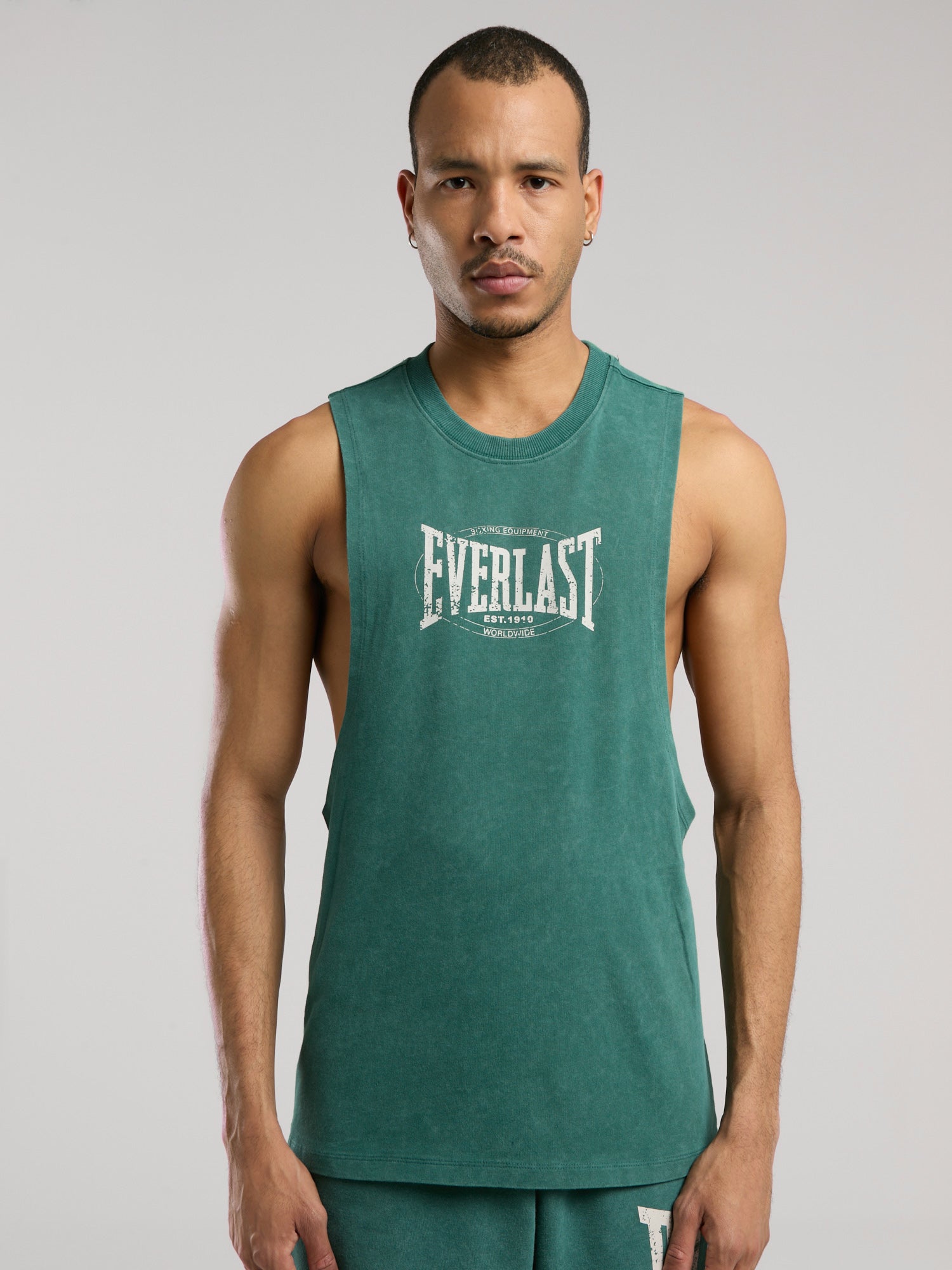 Everlast Authentic Boxing Oversize Koyu Yeşil Erkek Atlet