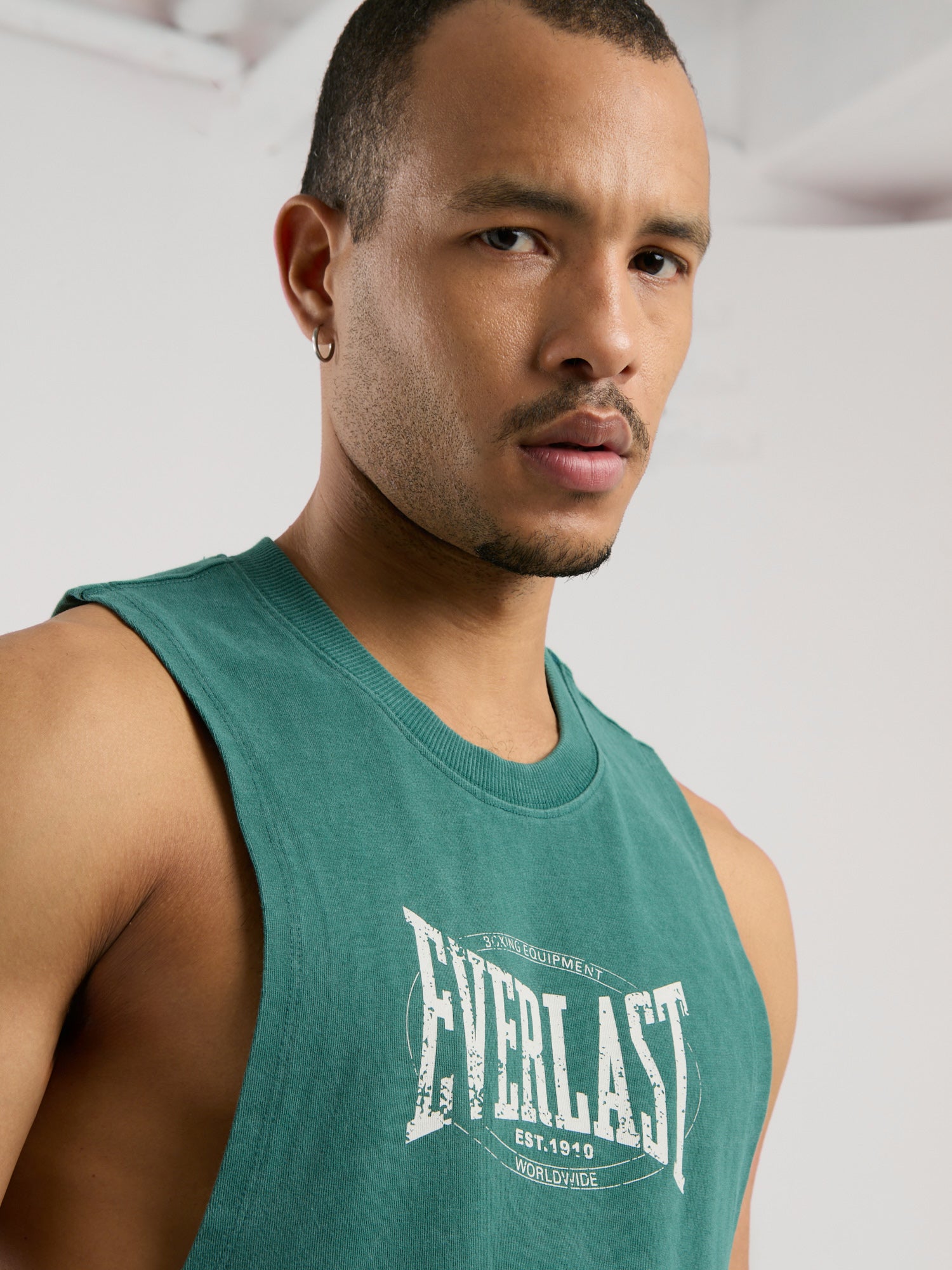Everlast Authentic Boxing Oversize Koyu Yeşil Erkek Atlet - 5