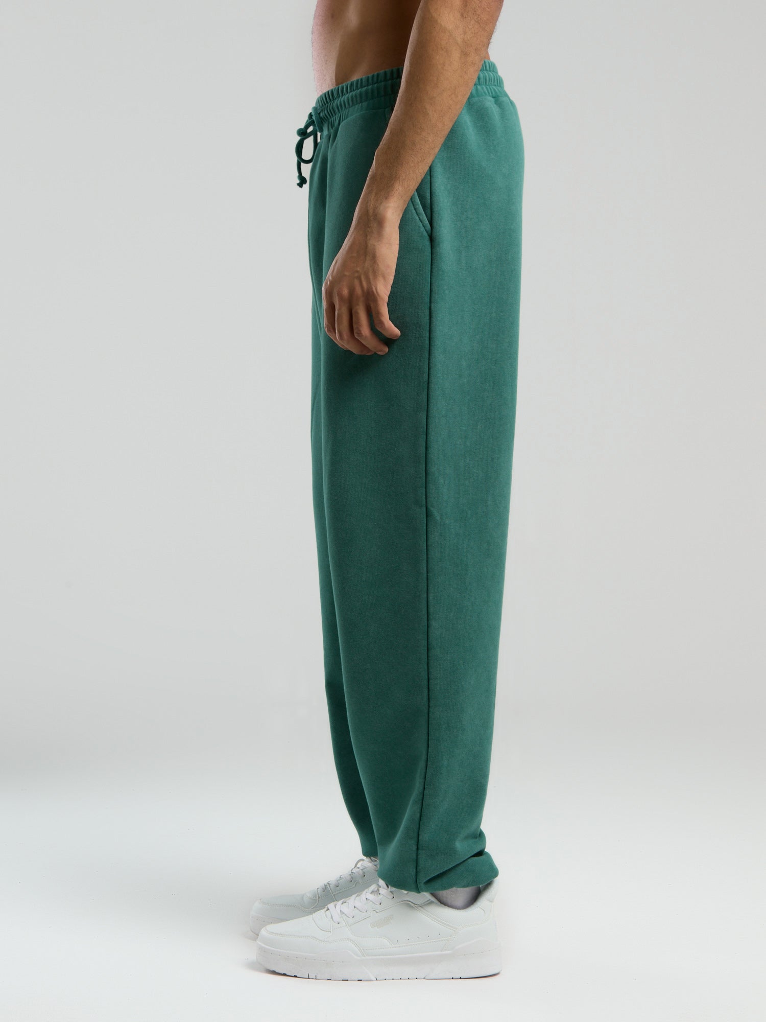 Everlast Authentic Boxing Oversize Koyu Yeşil Erkek Eşofman Altı - 5