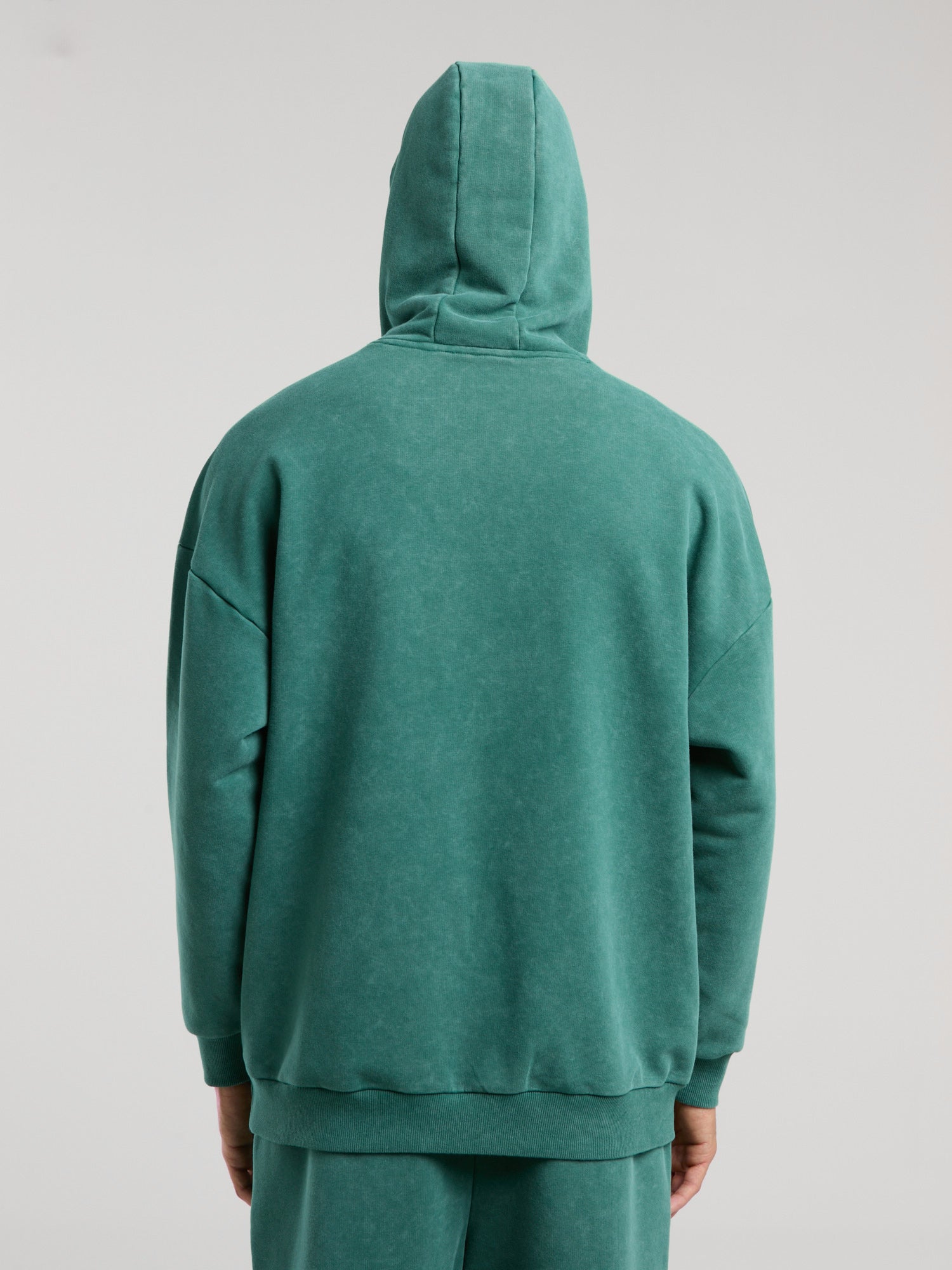 Everlast Authentic Boxing Oversize Koyu Yeşil Erkek Kapüşonlu Sweatshirt - 6