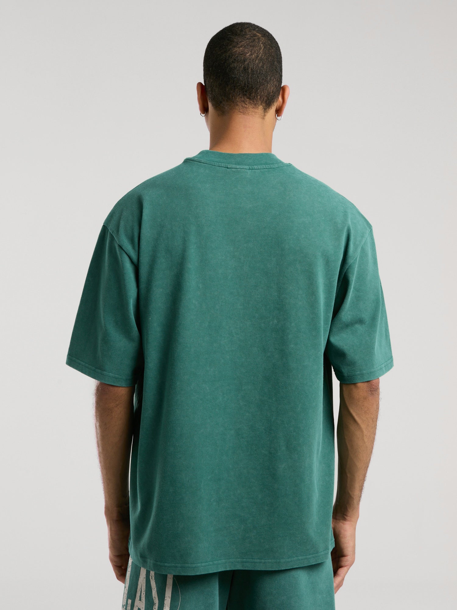 Everlast Authentic Boxing Oversize Koyu Yeşil Erkek Tişört - 6