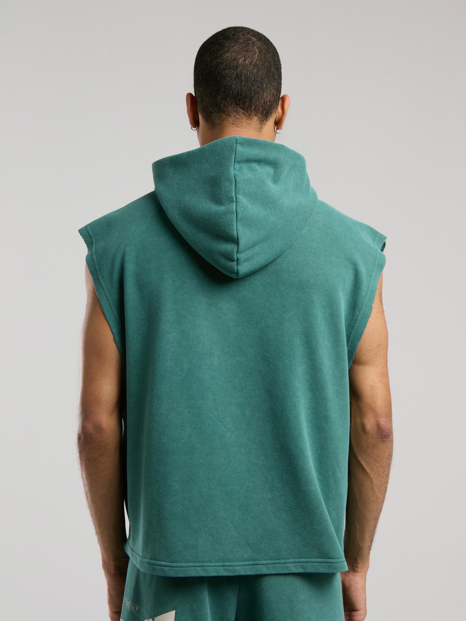 Everlast Authentic Boxing Oversize Koyu Yeşil Kolsuz Erkek Sweatshirt - 7