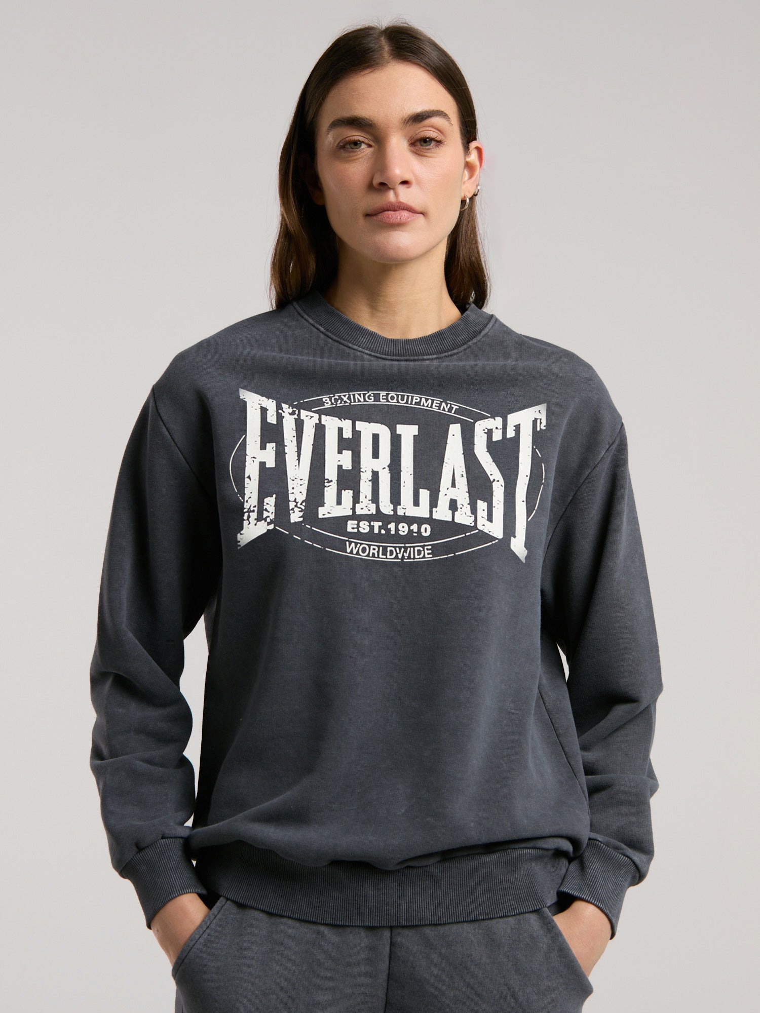 Everlast Authentic Boxing Wmn Antrasit Kadın Sweatshirt