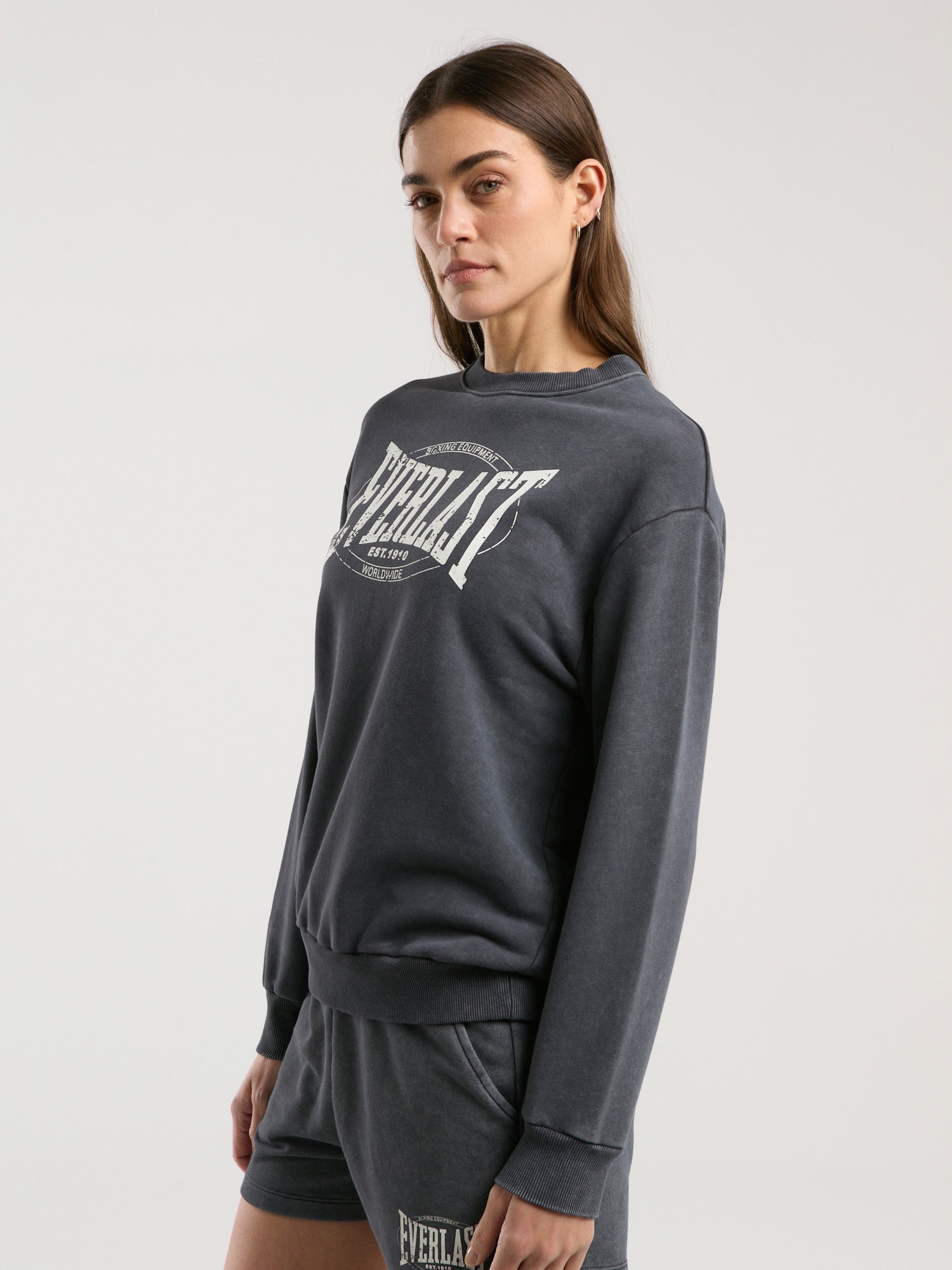 Everlast Authentic Boxing Wmn Antrasit Kadın Sweatshirt - 4