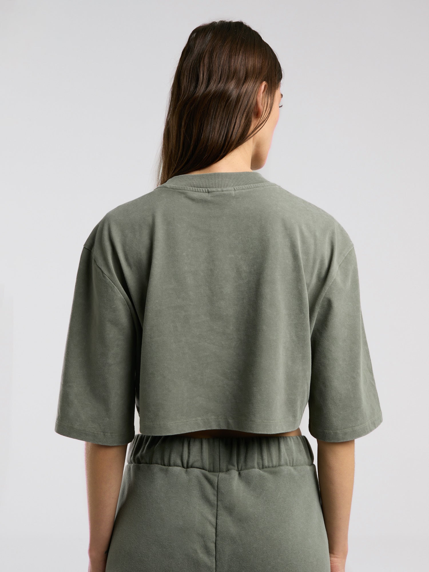 Everlast Authentic Boxing Wmn Haki Kadın Crop Tişört - 6