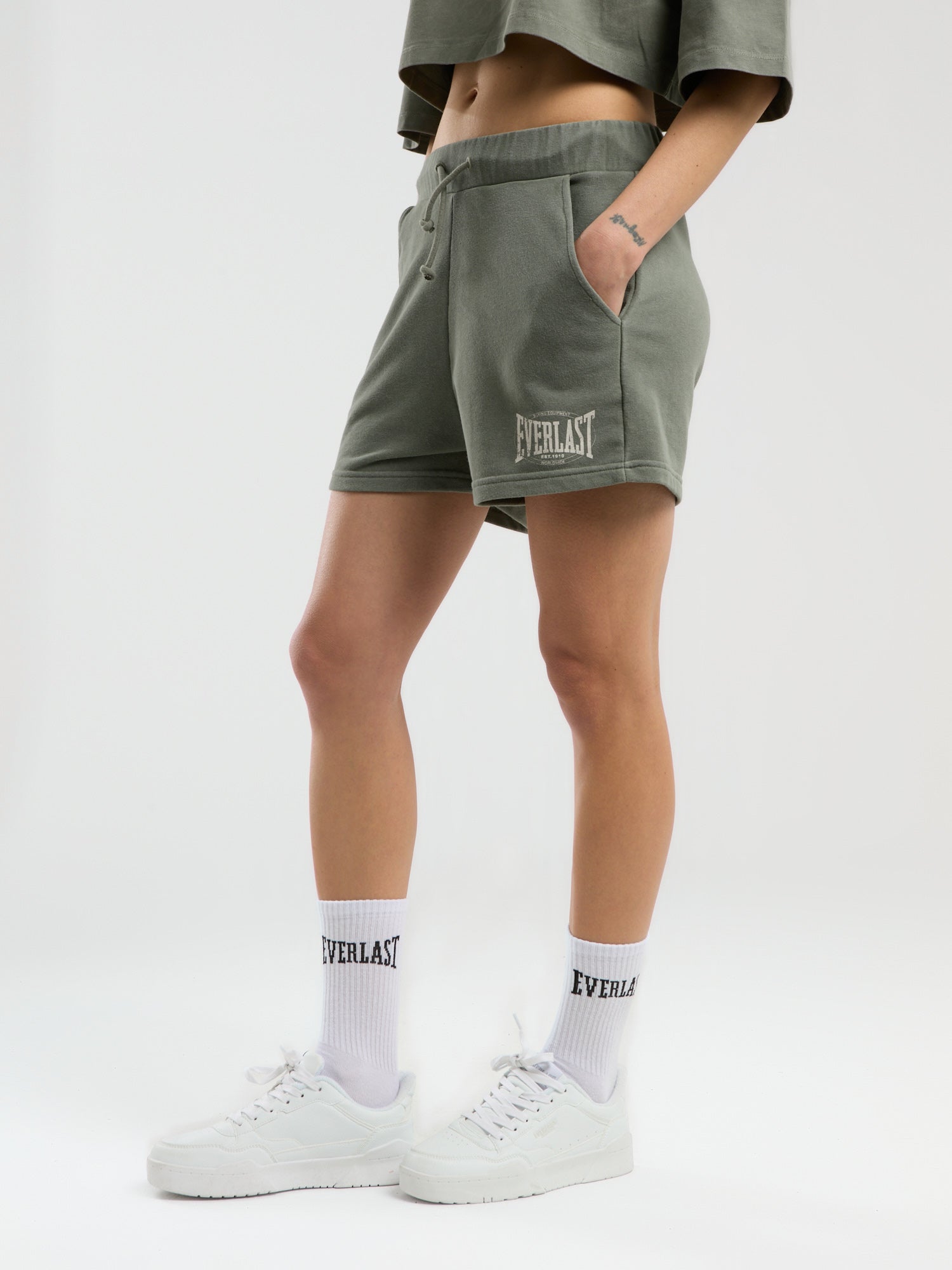 Everlast Authentic Boxing Wmn Haki Kadın Şort - 4