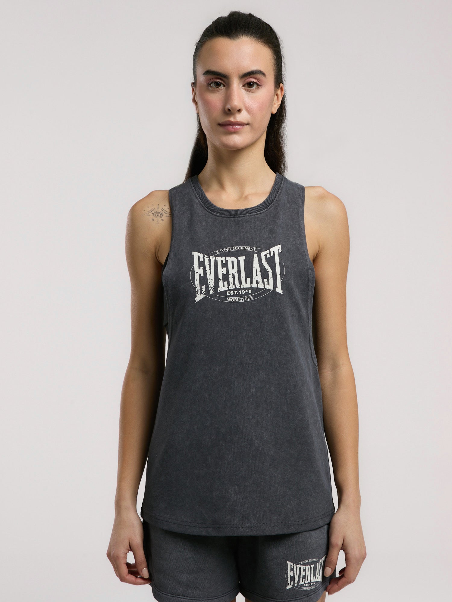 Everlast Authentic Boxing Wmn Oversize Antrasit Kadın Atlet