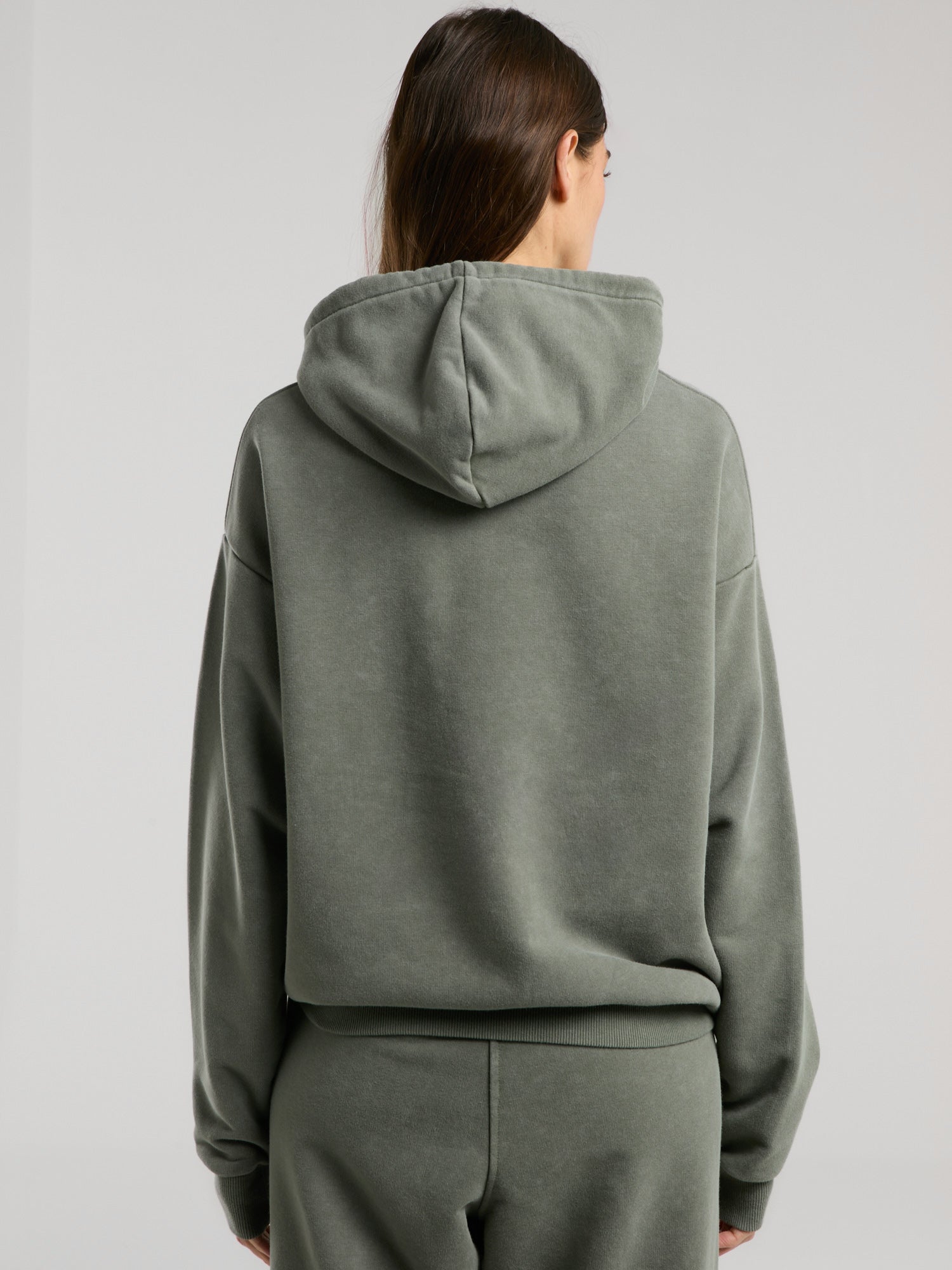 Everlast Authentic Boxing Wmn Oversize Haki Kadın Kapüşonlu Sweatshirt - 6