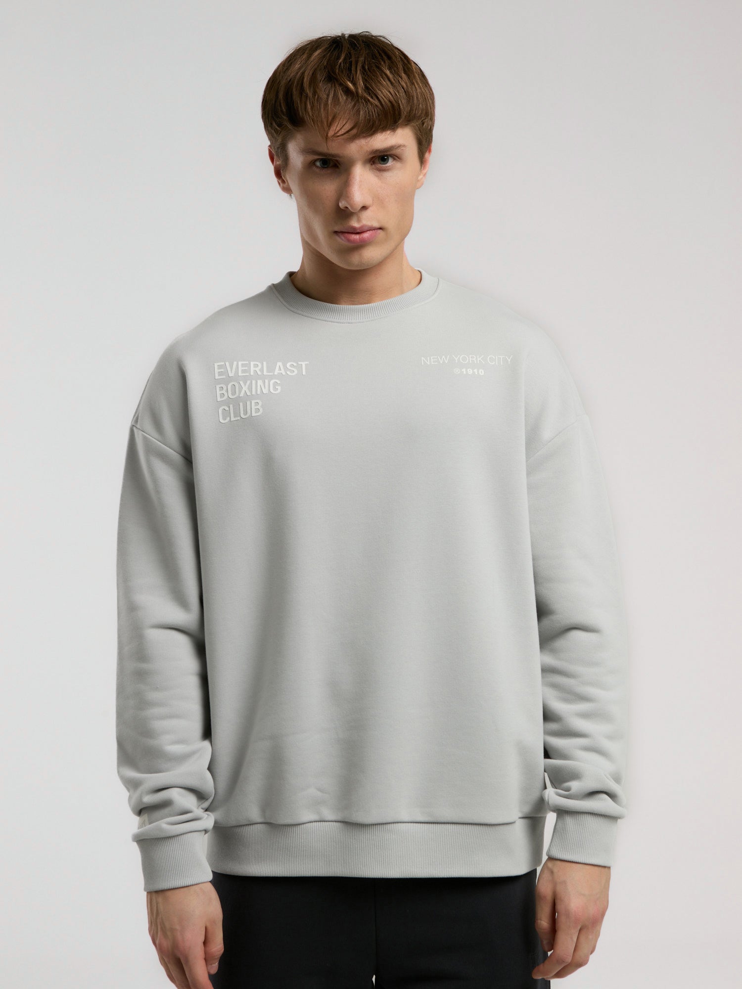 Everlast Boxing Club Açık Gri Erkek Sweatshirt